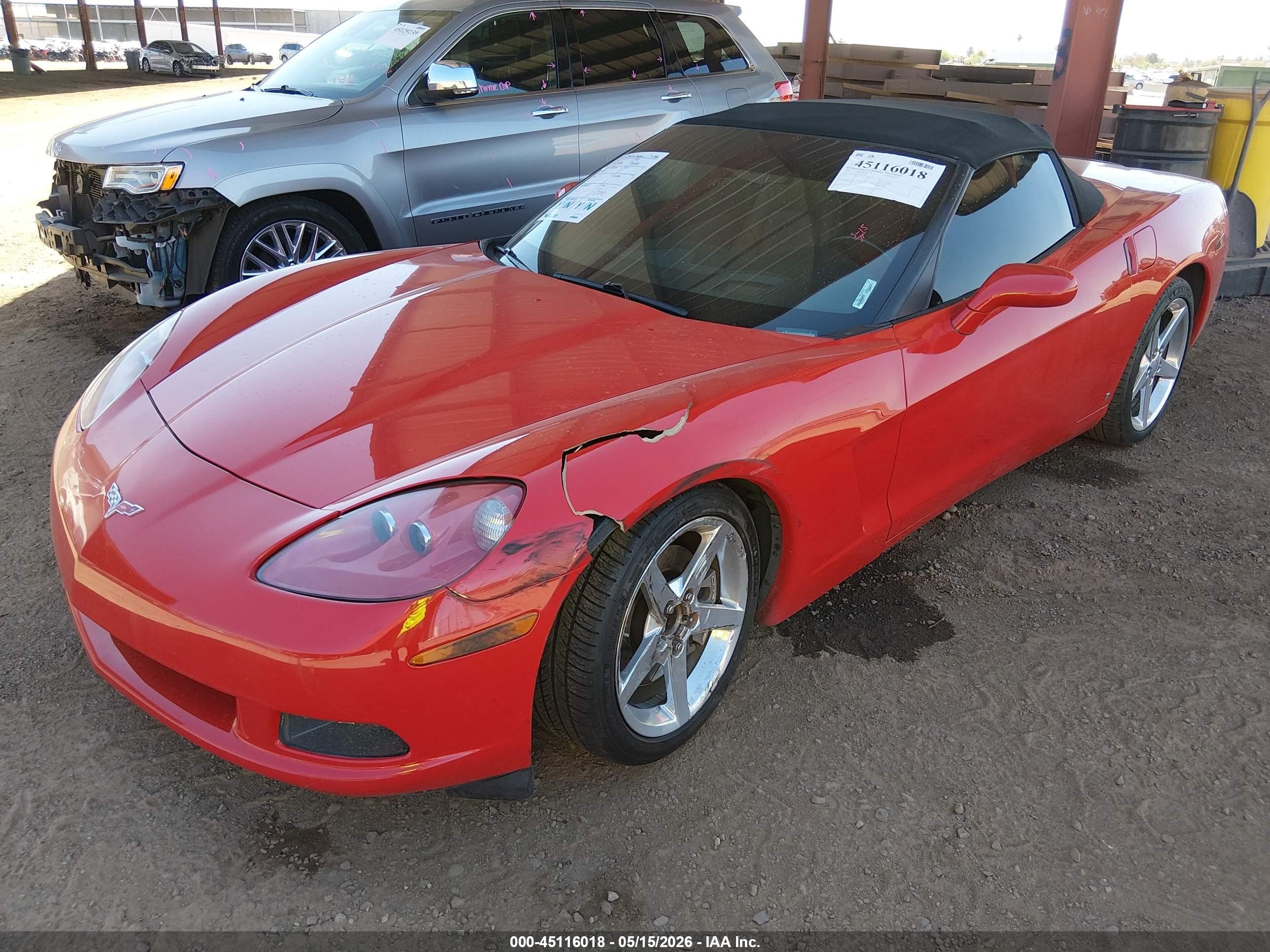 2006 Chevrolet Corvette   Red vin: 1G1YY36U565110165