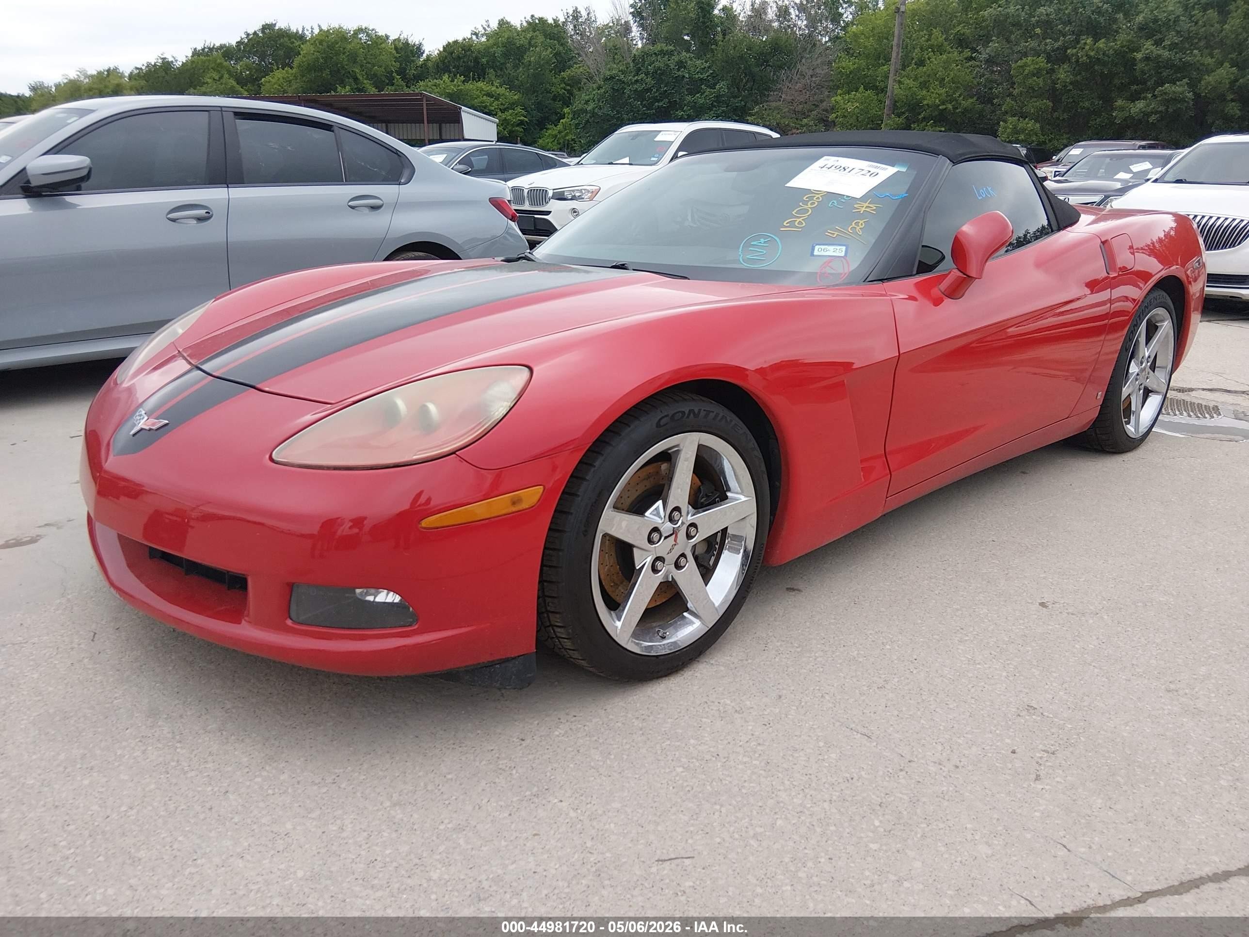 2007 Chevrolet Corvette   Красный vin: 1G1YY36U775120620