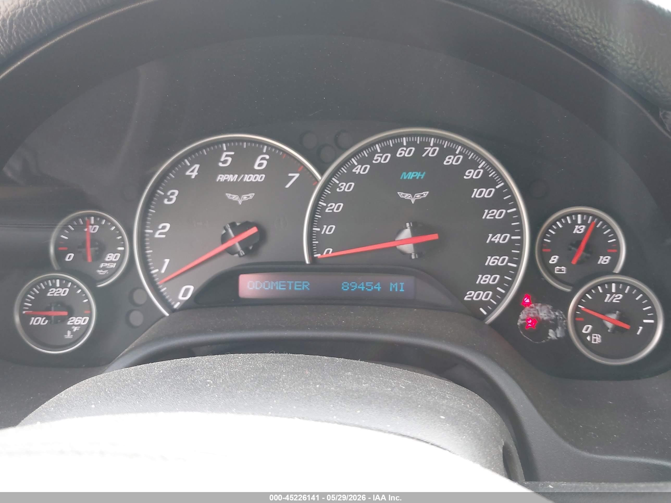 2007 Chevrolet Corvette Бордовый vin: 1G1YY36U875106709