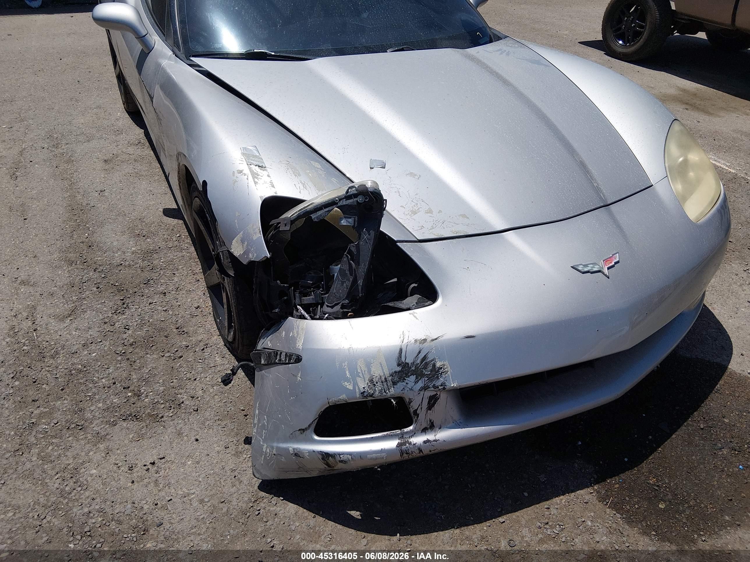 2006 Chevrolet Corvette   Silver vin: 1G1YY36U965109651