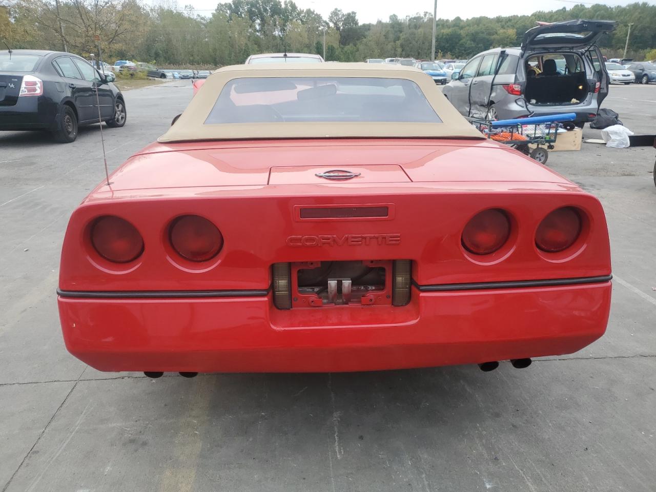 1986 Chevrolet Corvette Red vin: 1G1YY6780G5901028