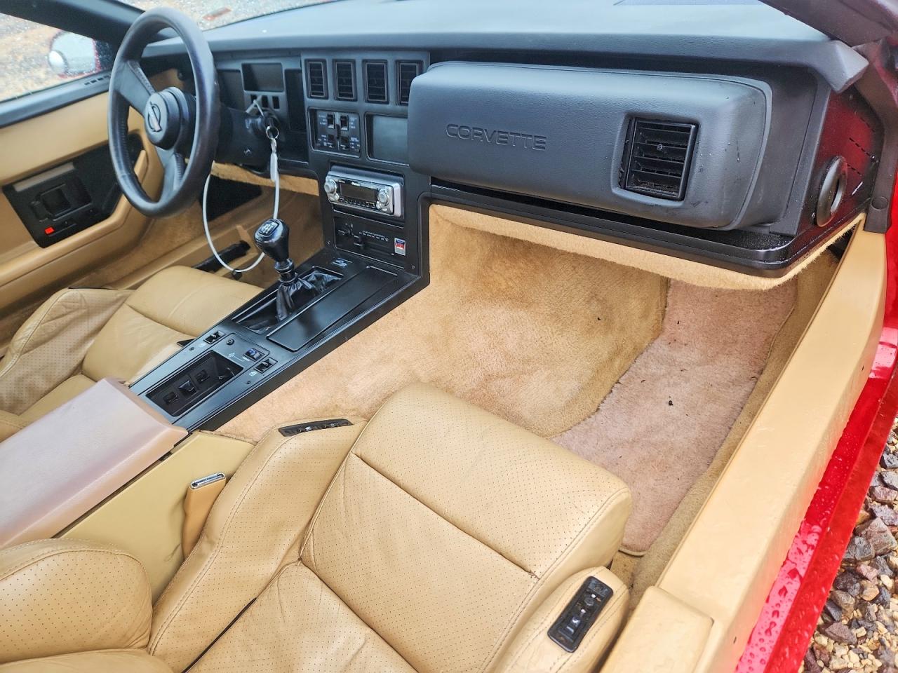 1986 Chevrolet Corvette Red vin: 1G1YY6782G5906909