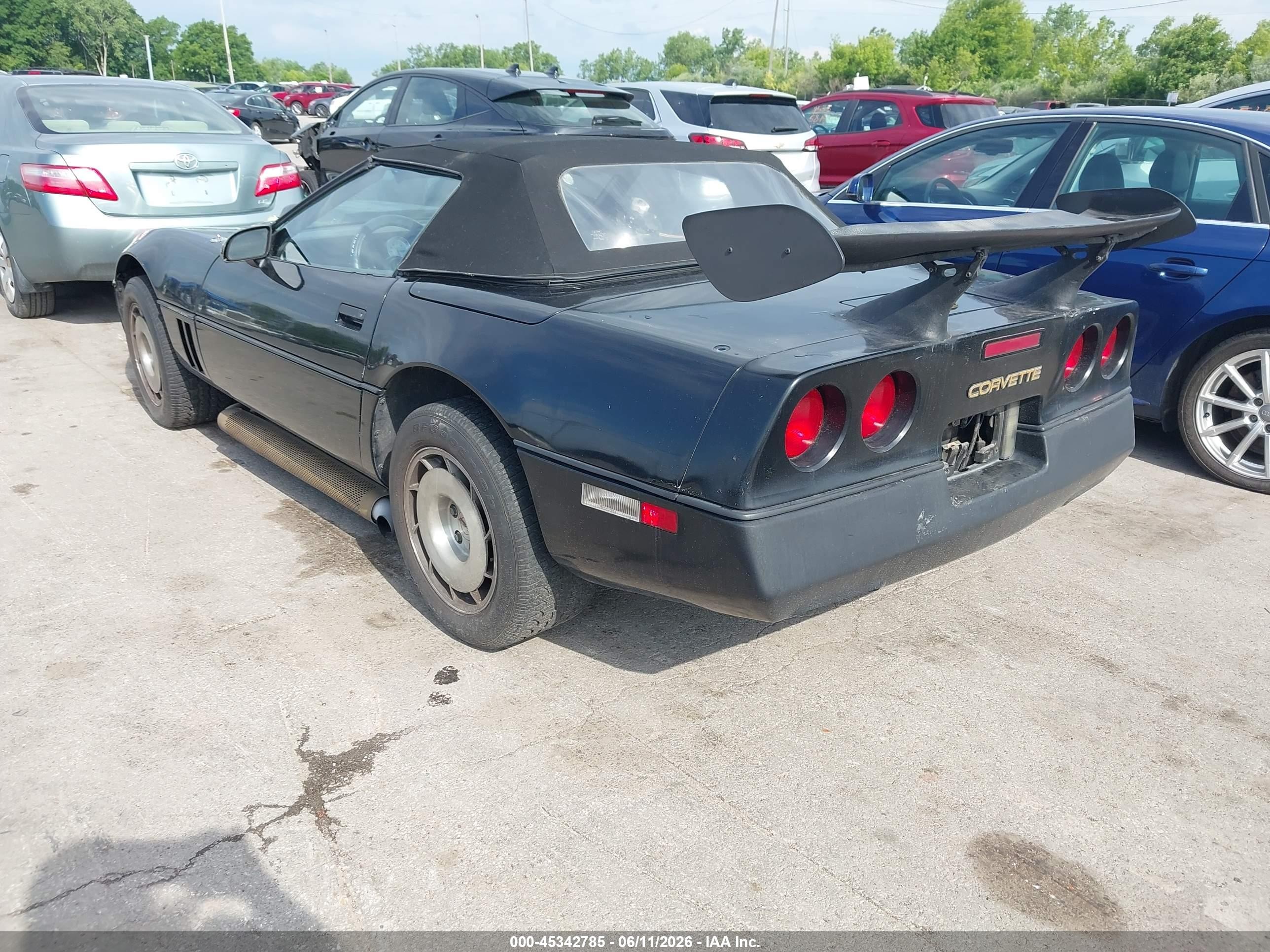 1986 Chevrolet Corvette   Черный vin: 1G1YY6786G5907030