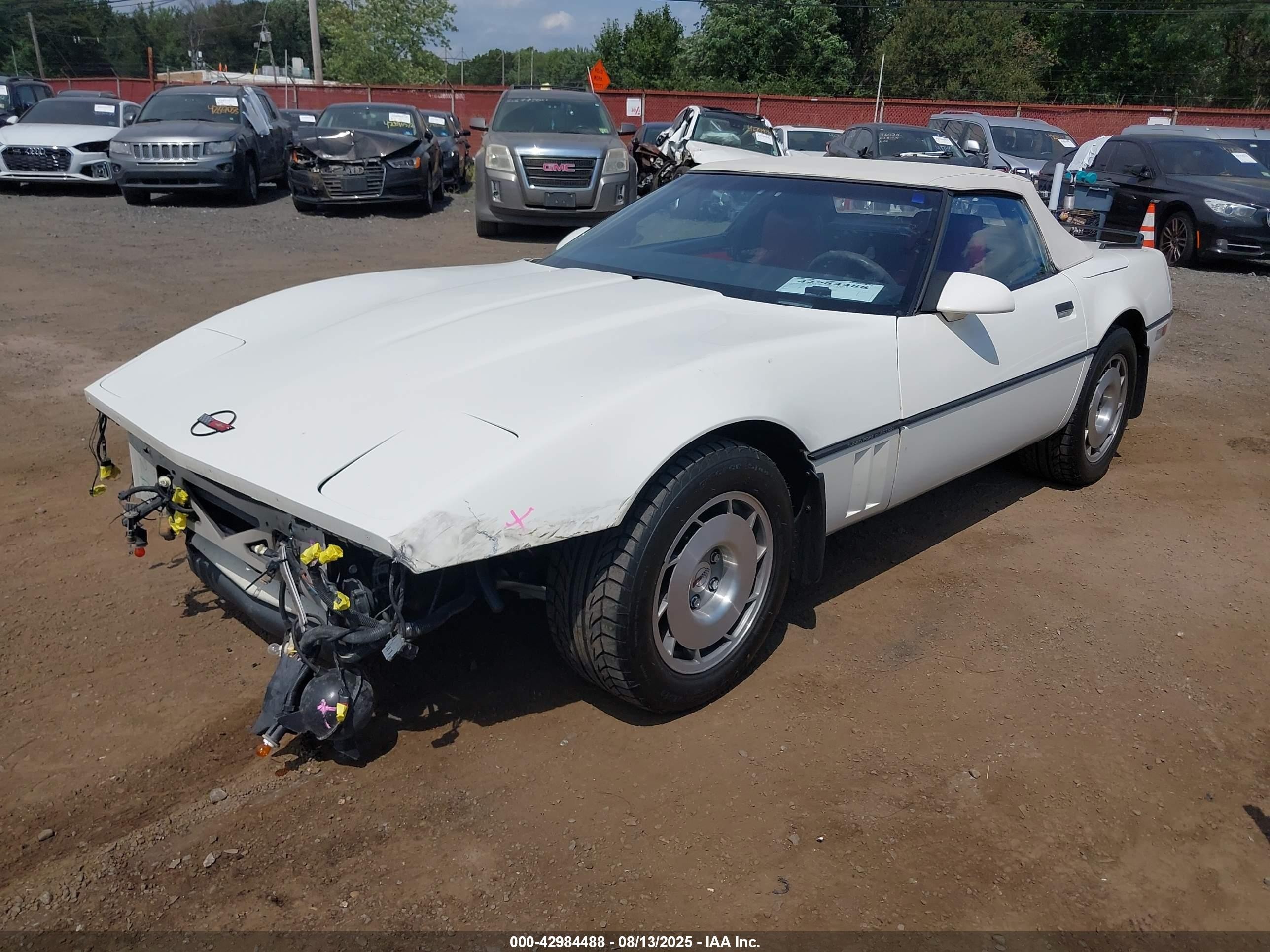 1986 Chevrolet Corvette   White vin: 1G1YY678XG5900520