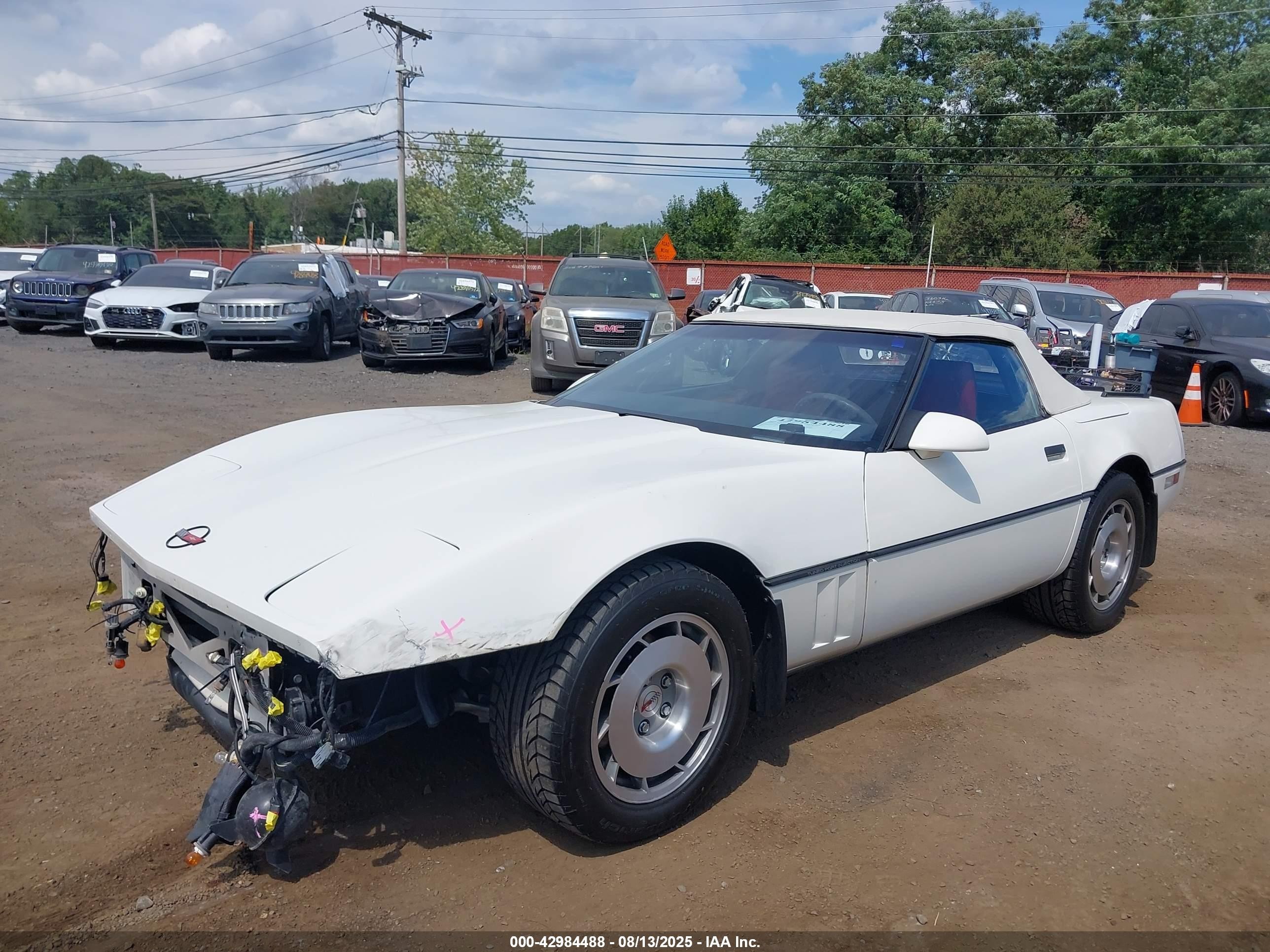 1986 Chevrolet Corvette   White vin: 1G1YY678XG5900520