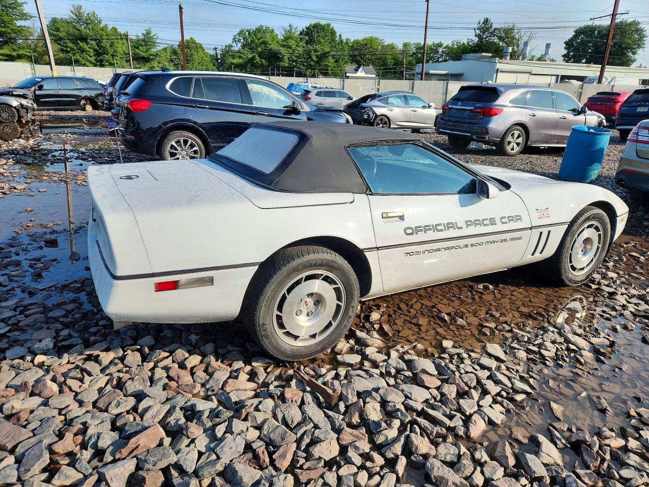 1986 Chevrolet Corvette Белый vin: 1G1YY678XG5901148