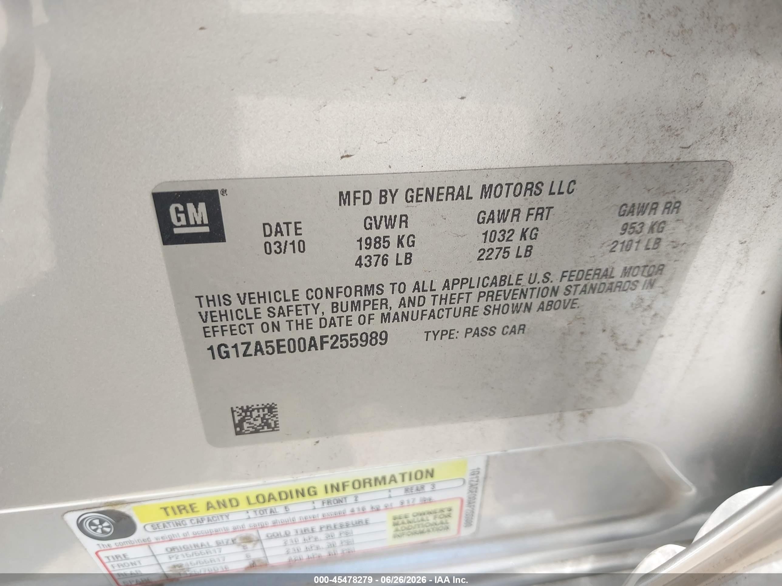 2010 Chevrolet Malibu Ls Silver vin: 1G1ZA5E00AF255989