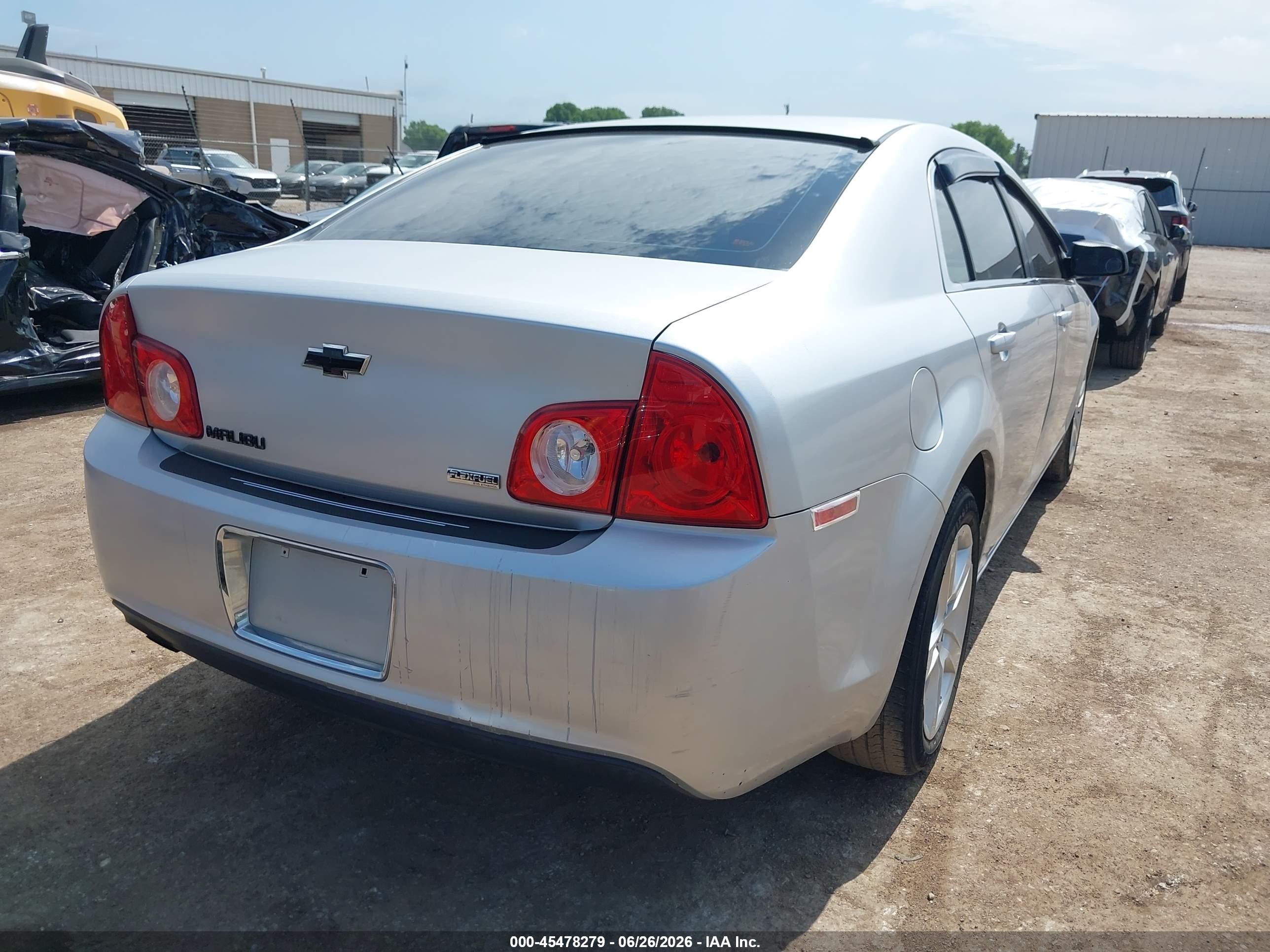 2010 Chevrolet Malibu Ls Silver vin: 1G1ZA5E00AF255989