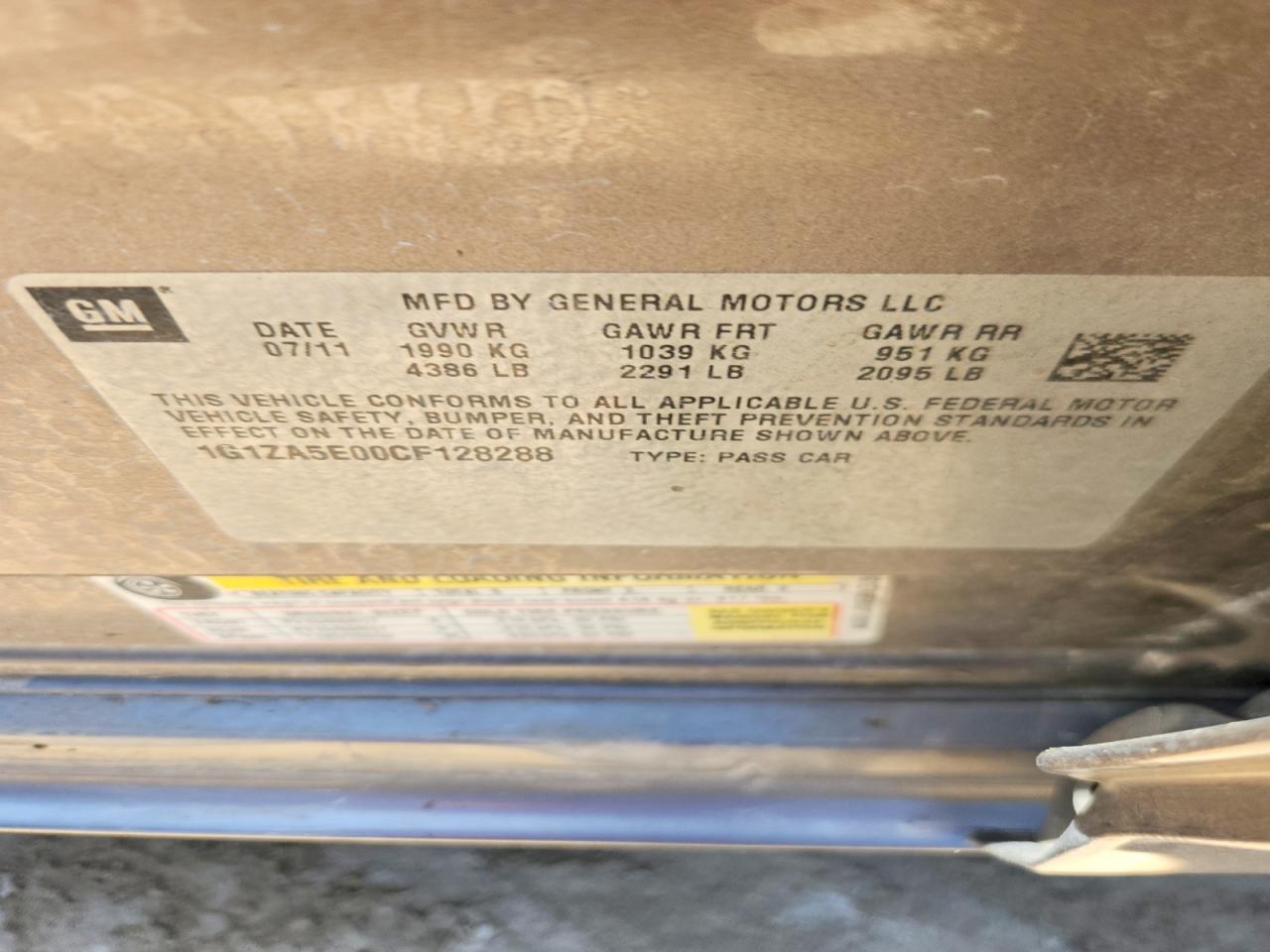 2012 Chevrolet Malibu Ls Gray vin: 1G1ZA5E00CF128288