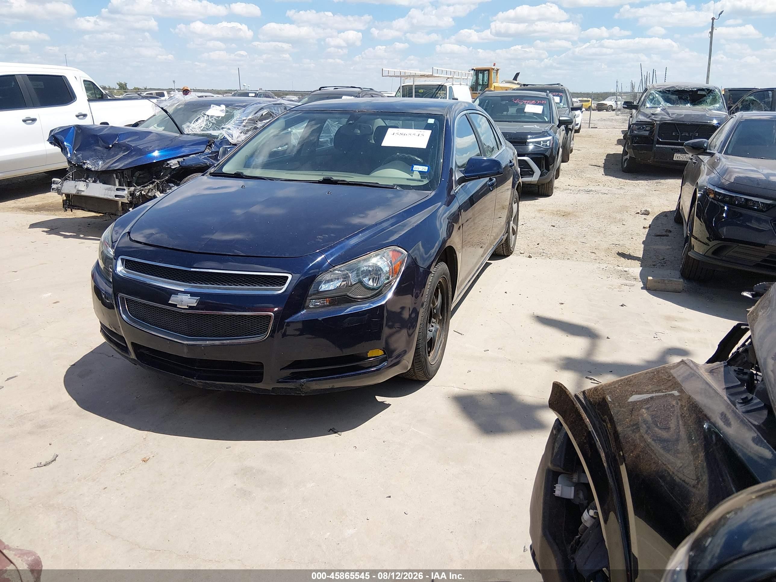 2010 Chevrolet Malibu Ls Blue vin: 1G1ZA5E02AF280425