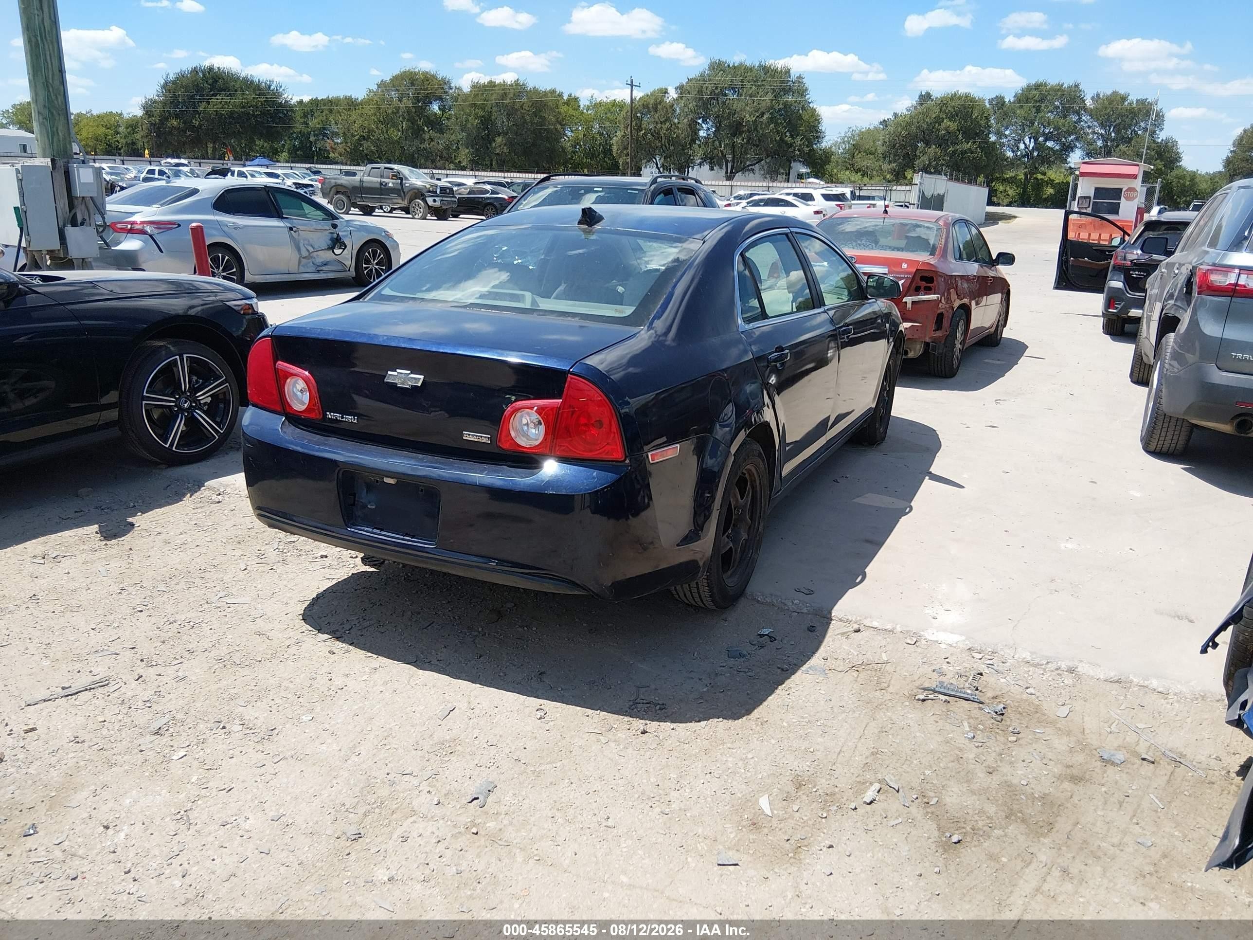 2010 Chevrolet Malibu Ls Blue vin: 1G1ZA5E02AF280425