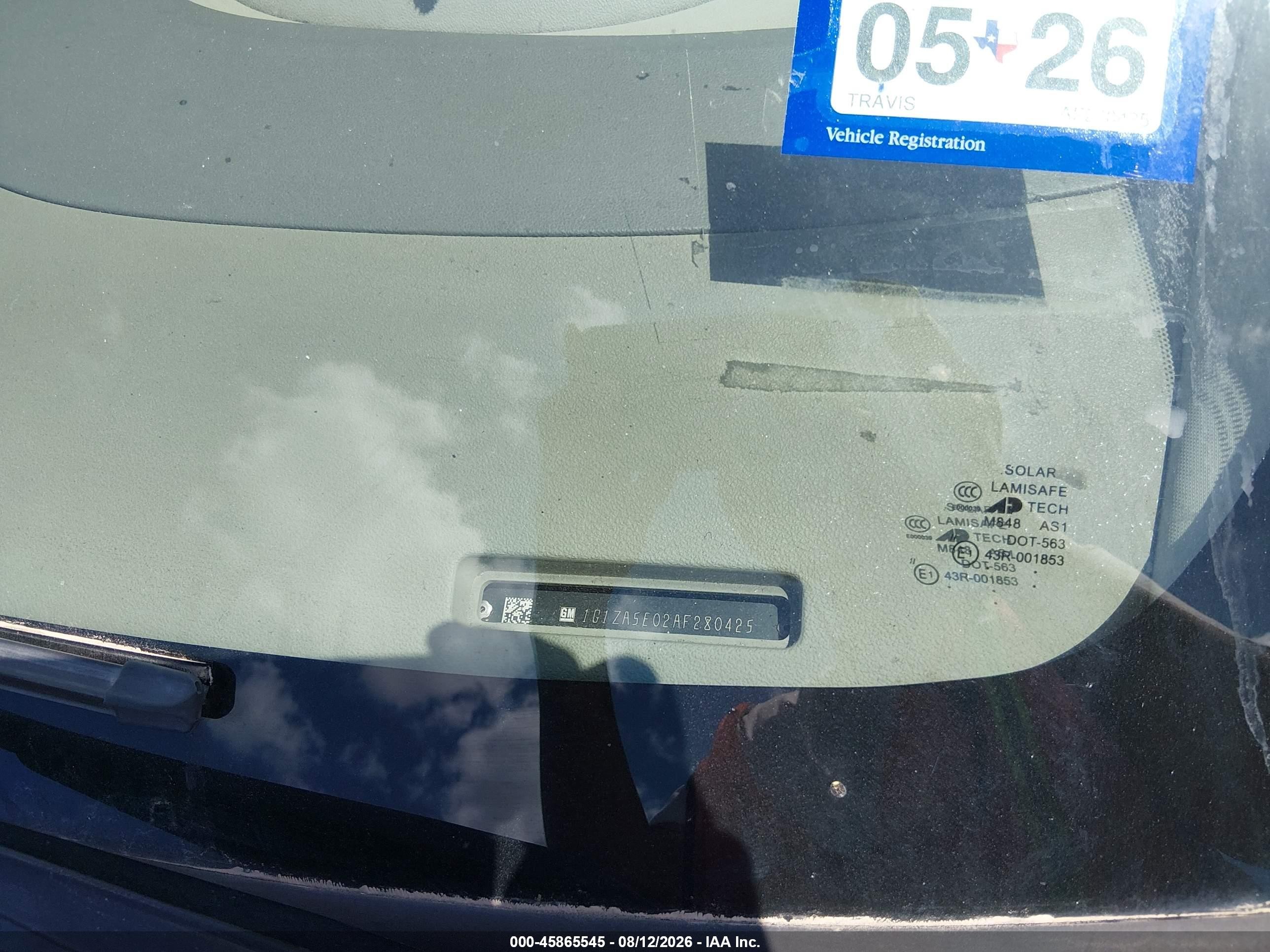 2010 Chevrolet Malibu Ls Blue vin: 1G1ZA5E02AF280425