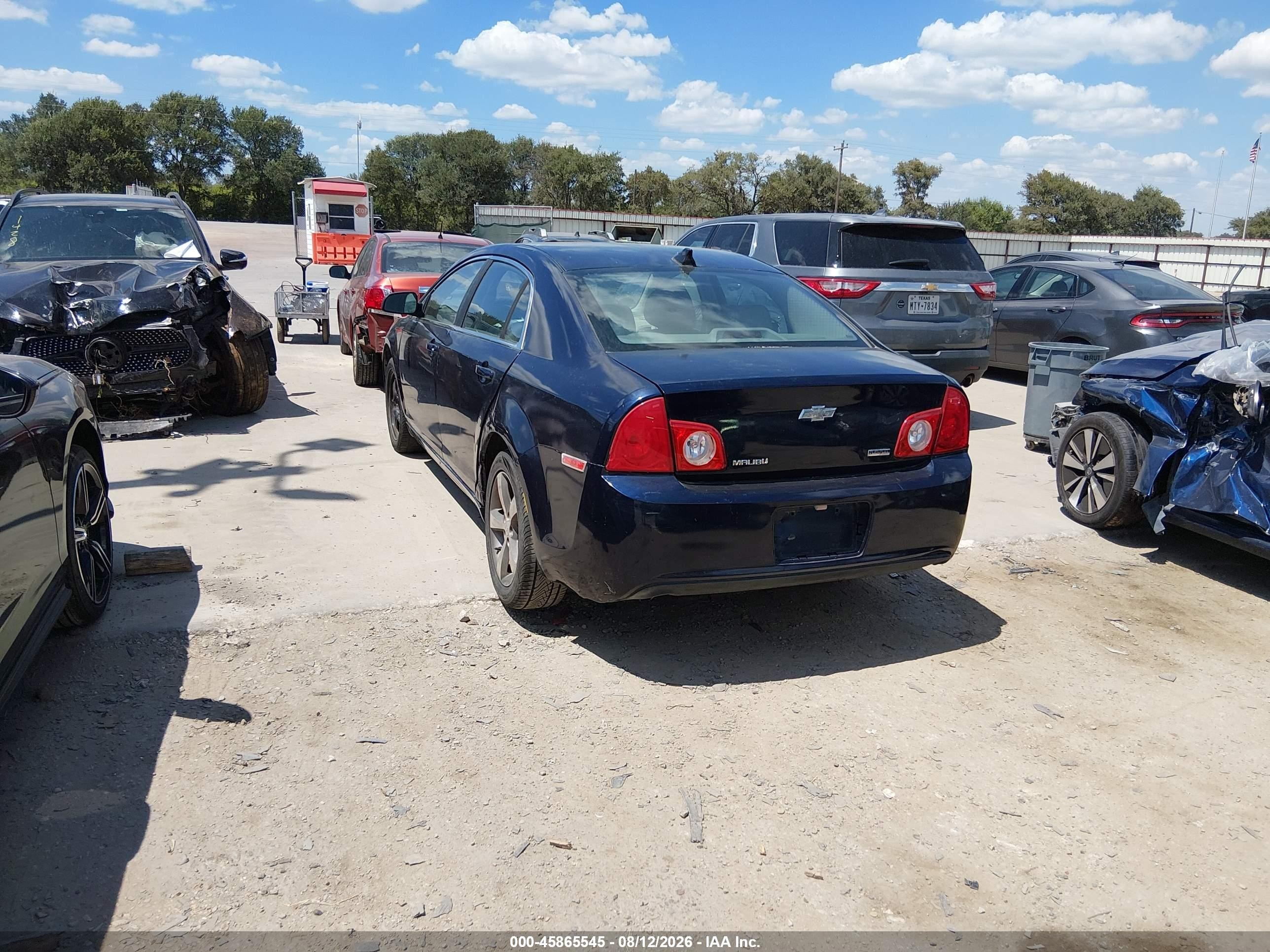 2010 Chevrolet Malibu Ls Blue vin: 1G1ZA5E02AF280425