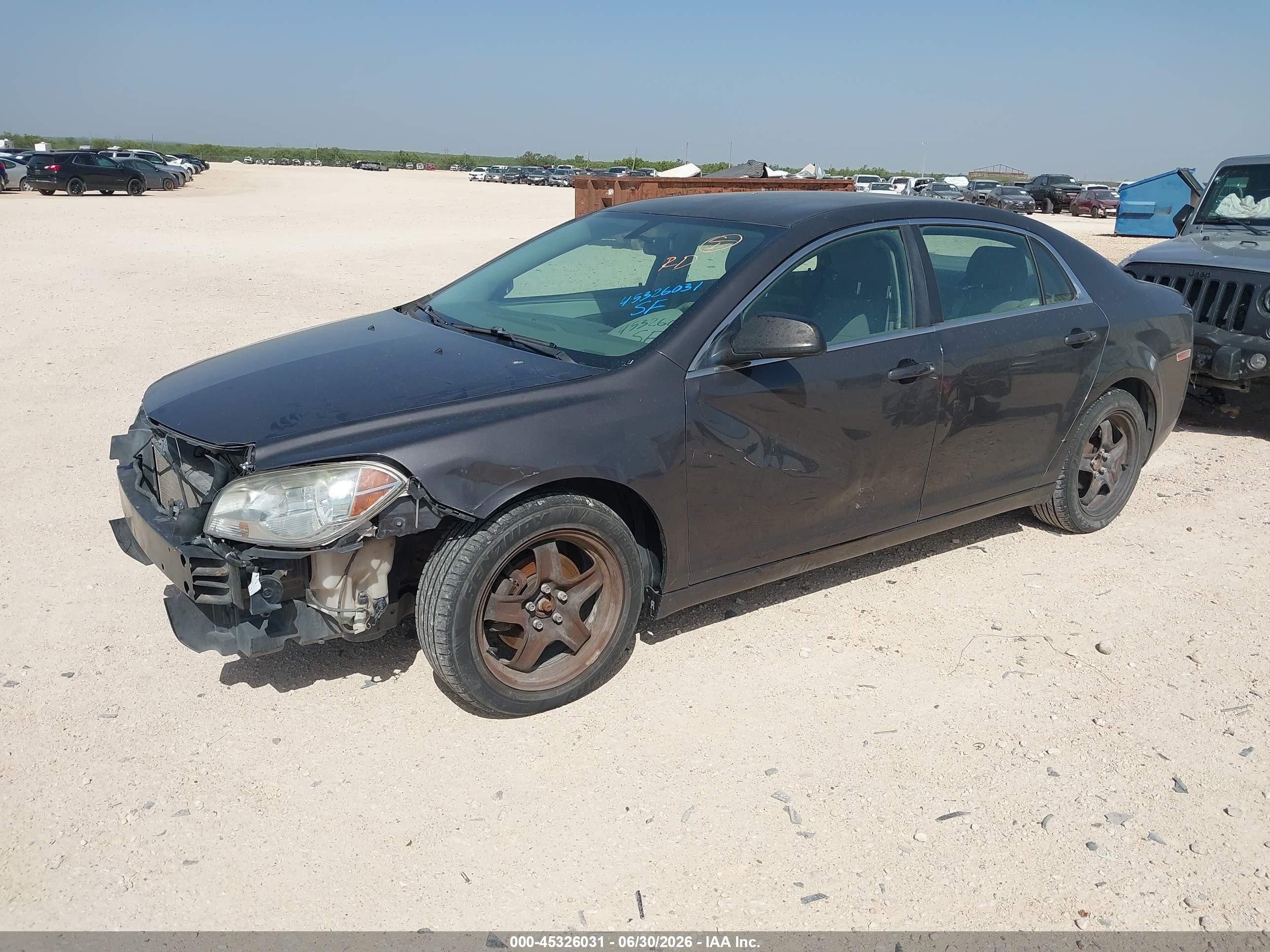 2010 Chevrolet Malibu Ls Gray vin: 1G1ZA5E02AF289027