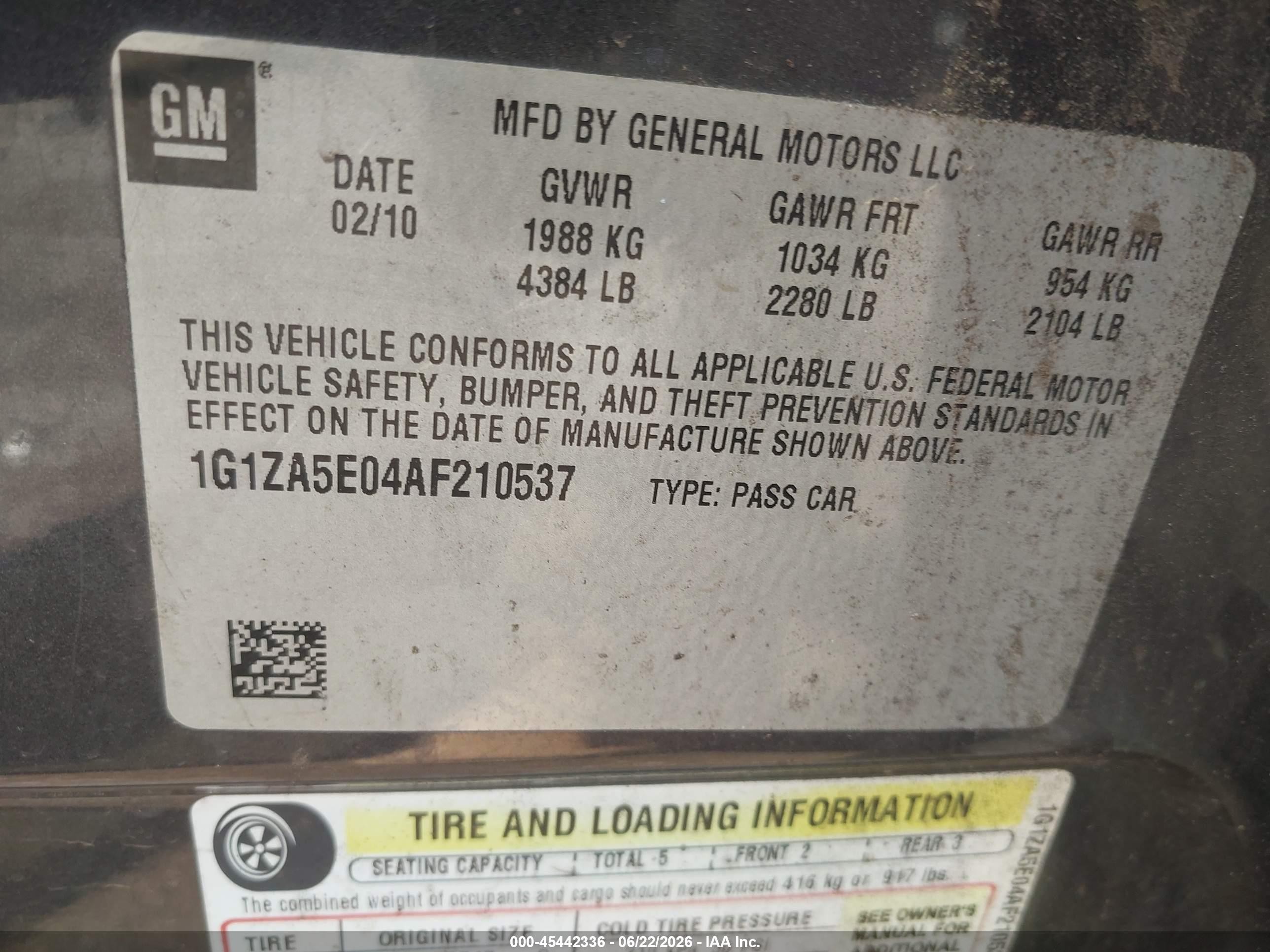 2010 Chevrolet Malibu Ls Gray vin: 1G1ZA5E04AF210537