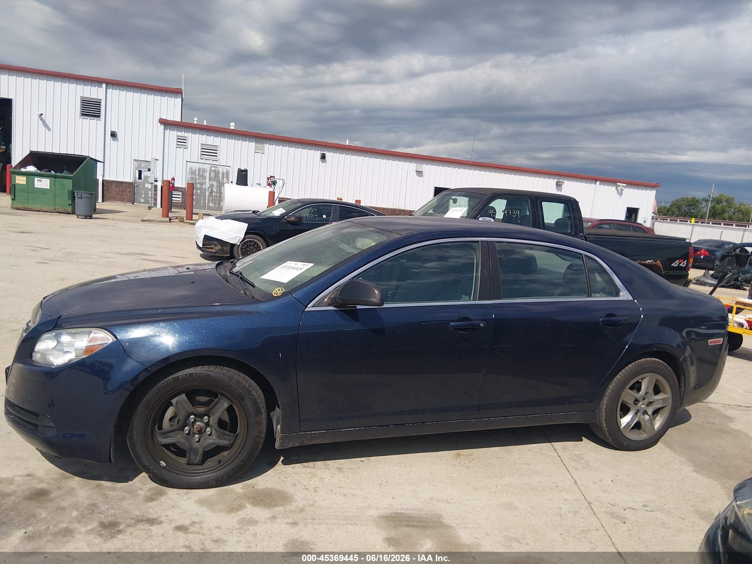 2010 Chevrolet Malibu Ls Blue vin: 1G1ZA5E05AF284307