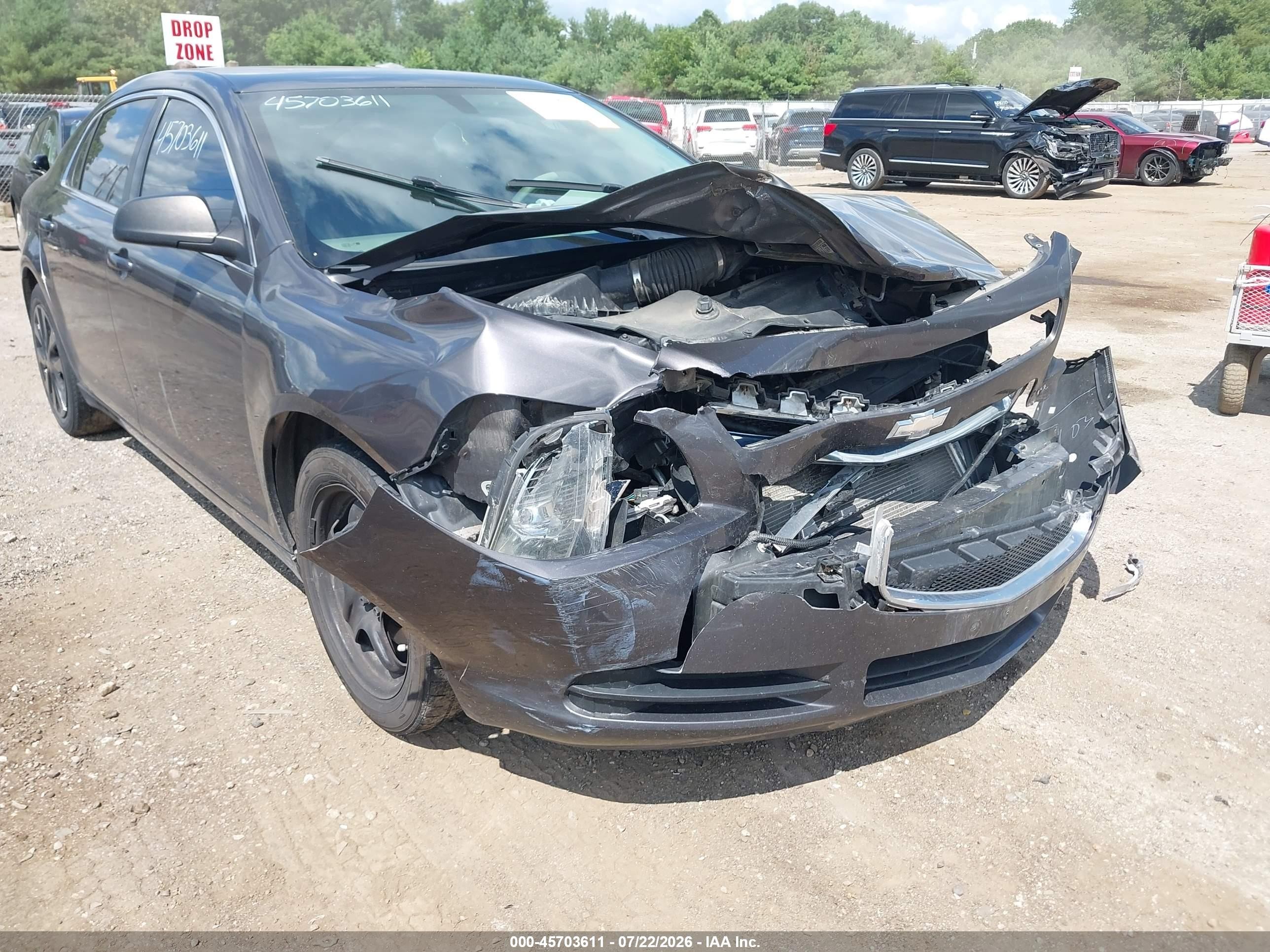 2010 Chevrolet Malibu Ls Gray vin: 1G1ZA5E06AF279147