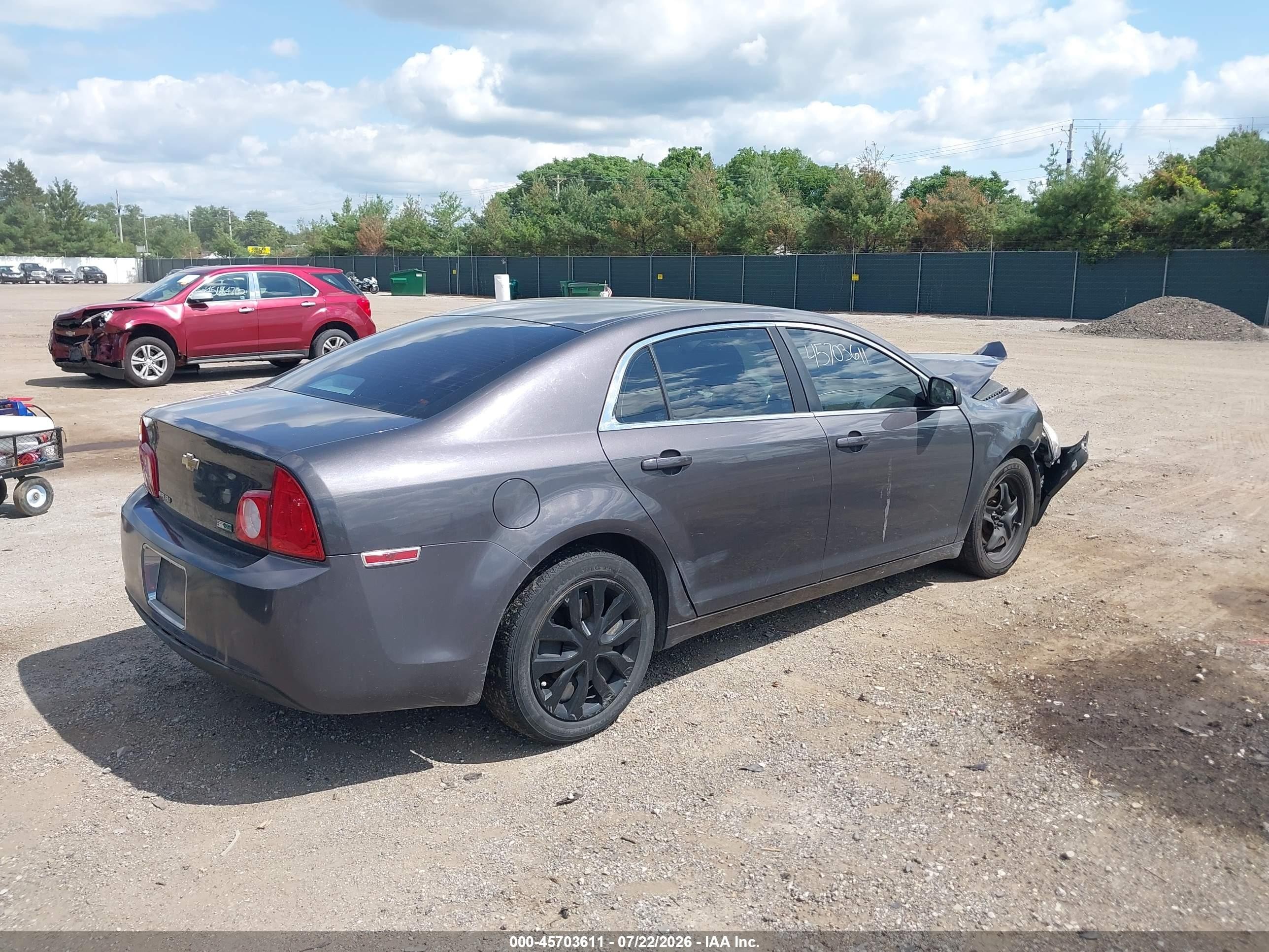 2010 Chevrolet Malibu Ls Gray vin: 1G1ZA5E06AF279147