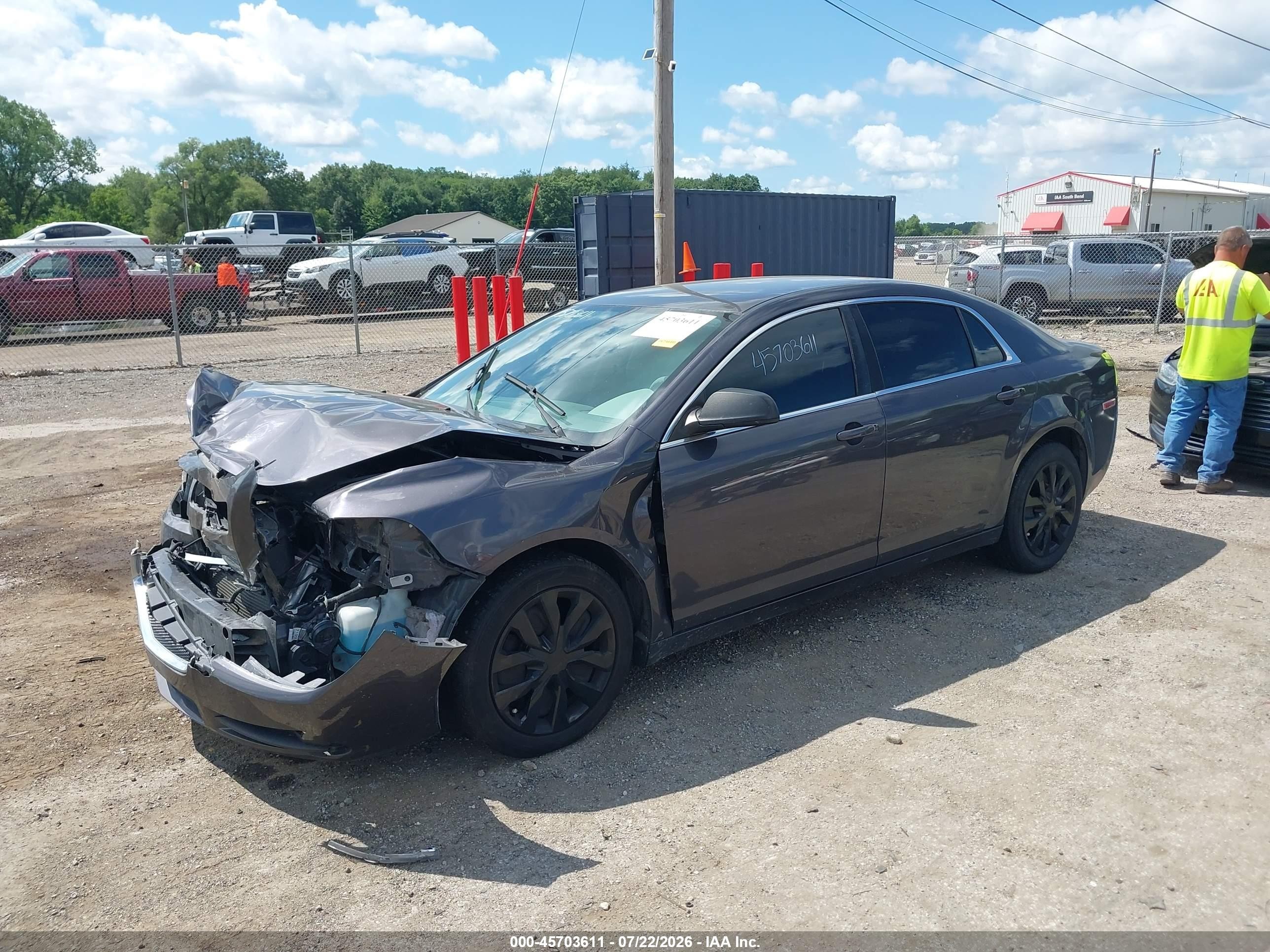 2010 Chevrolet Malibu Ls Gray vin: 1G1ZA5E06AF279147