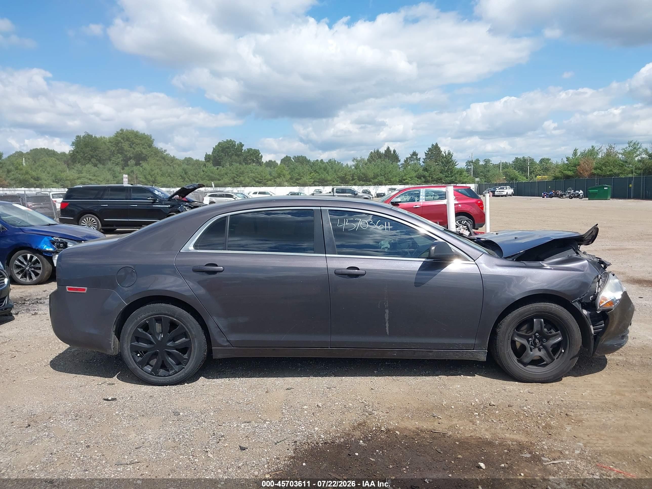 2010 Chevrolet Malibu Ls Gray vin: 1G1ZA5E06AF279147