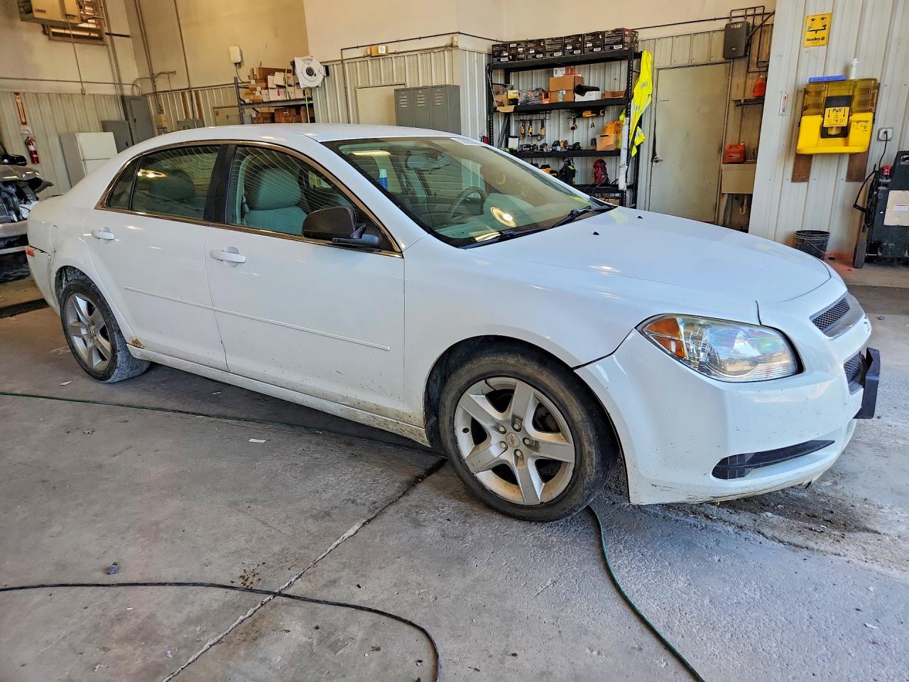 2012 Chevrolet Malibu Ls White vin: 1G1ZA5E06CF394446