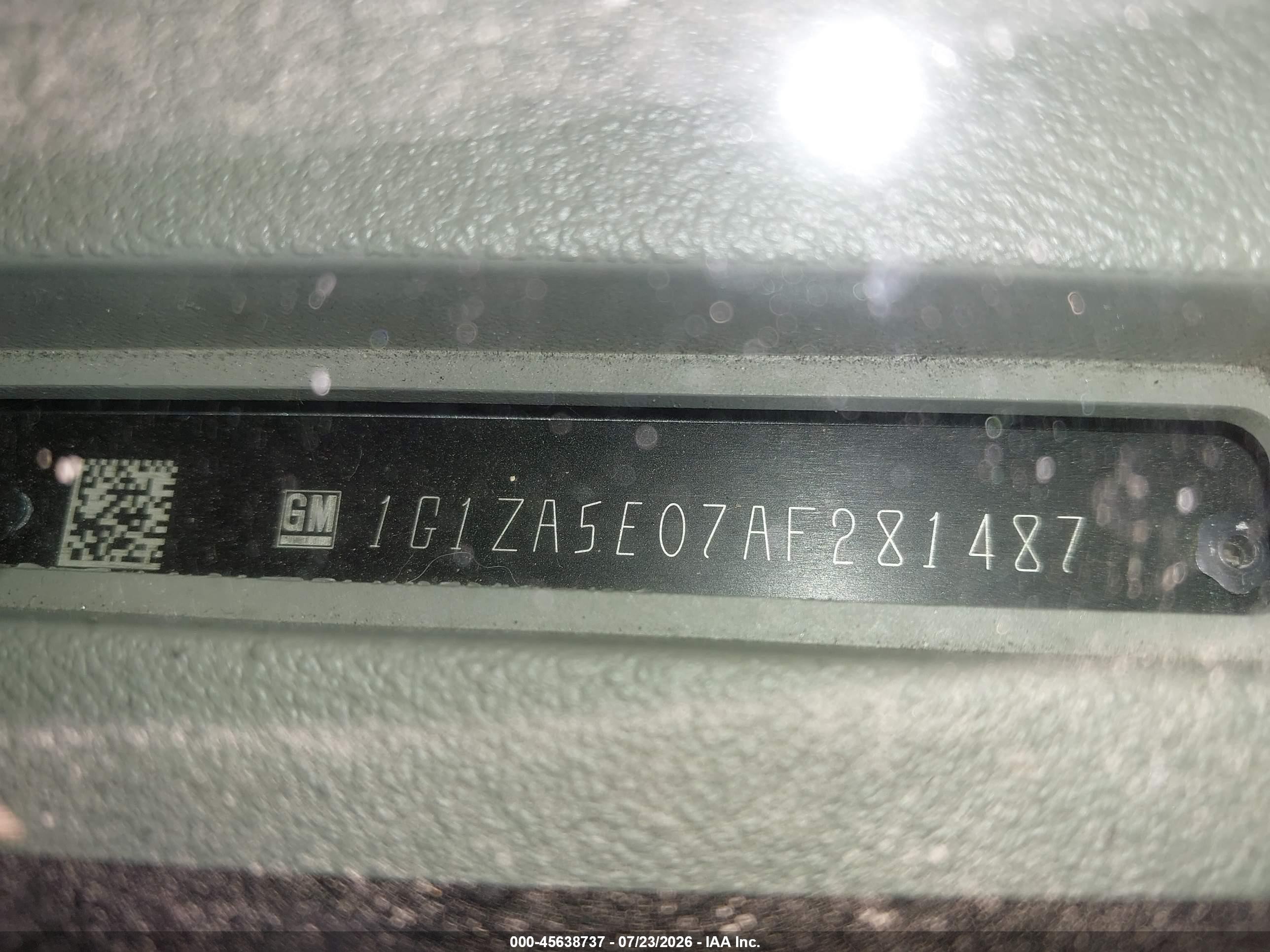 2010 Chevrolet Malibu Ls Silver vin: 1G1ZA5E07AF281487