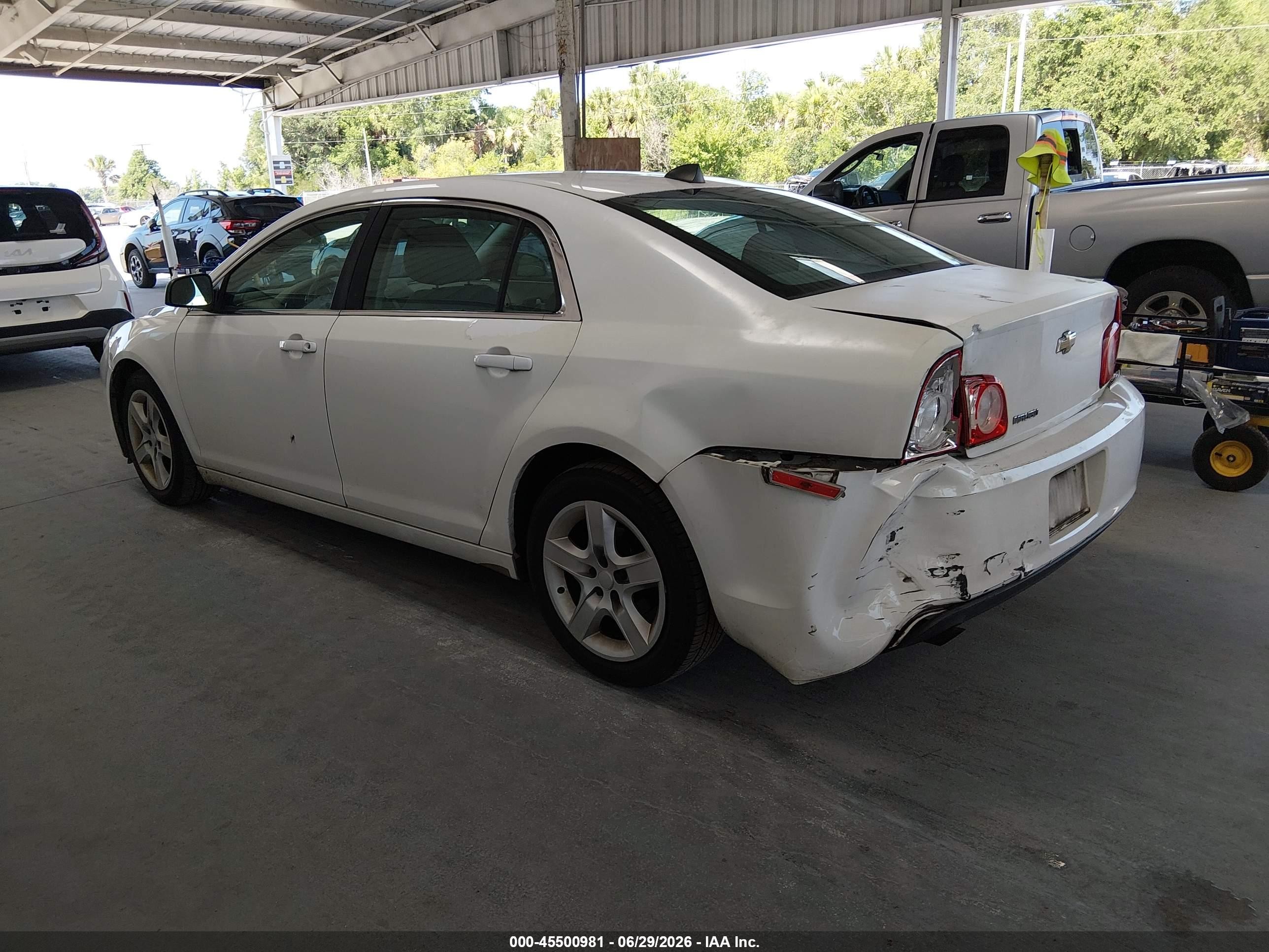 2012 Chevrolet Malibu Ls White vin: 1G1ZA5E08CF358788