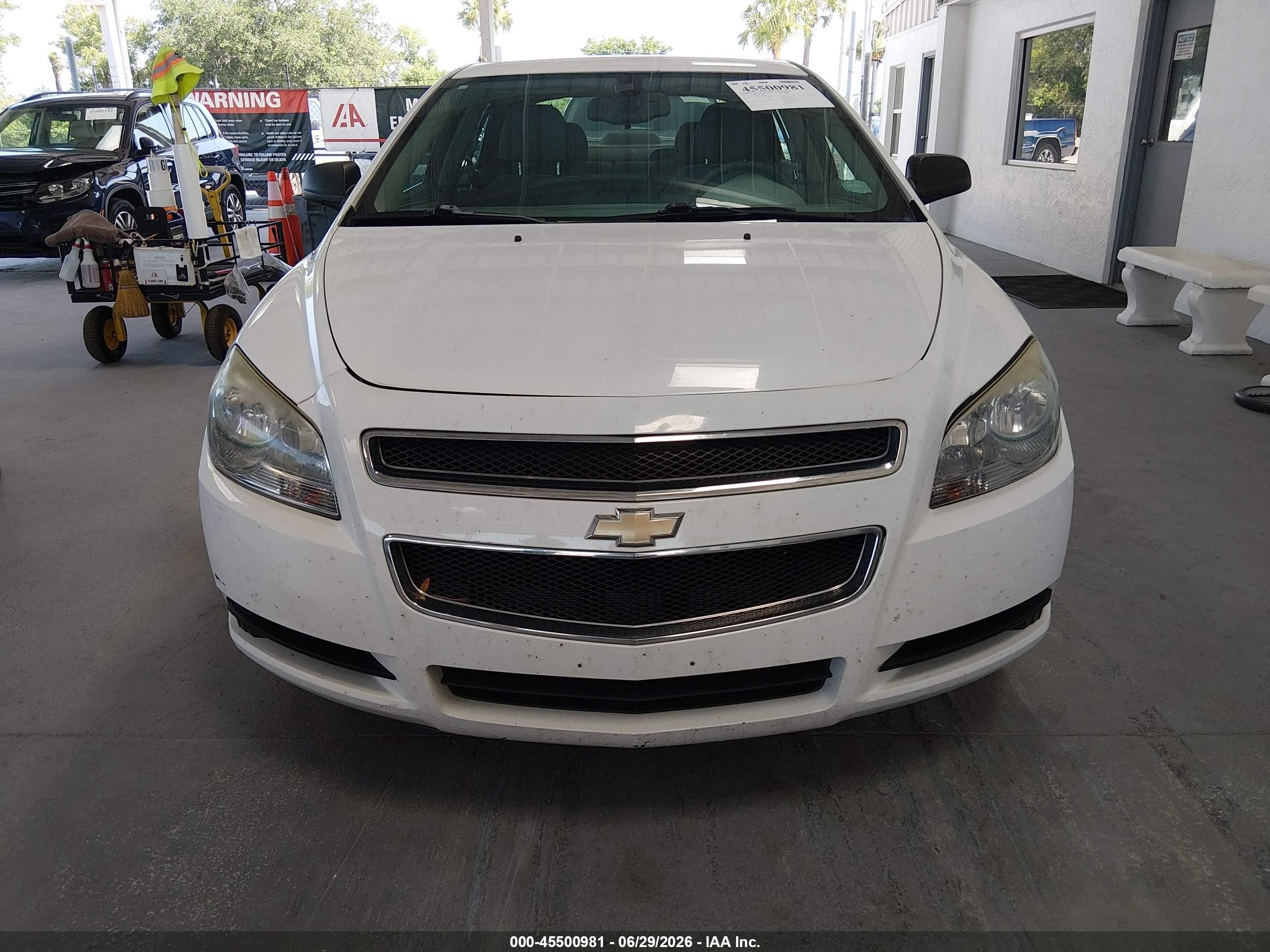 2012 Chevrolet Malibu Ls White vin: 1G1ZA5E08CF358788