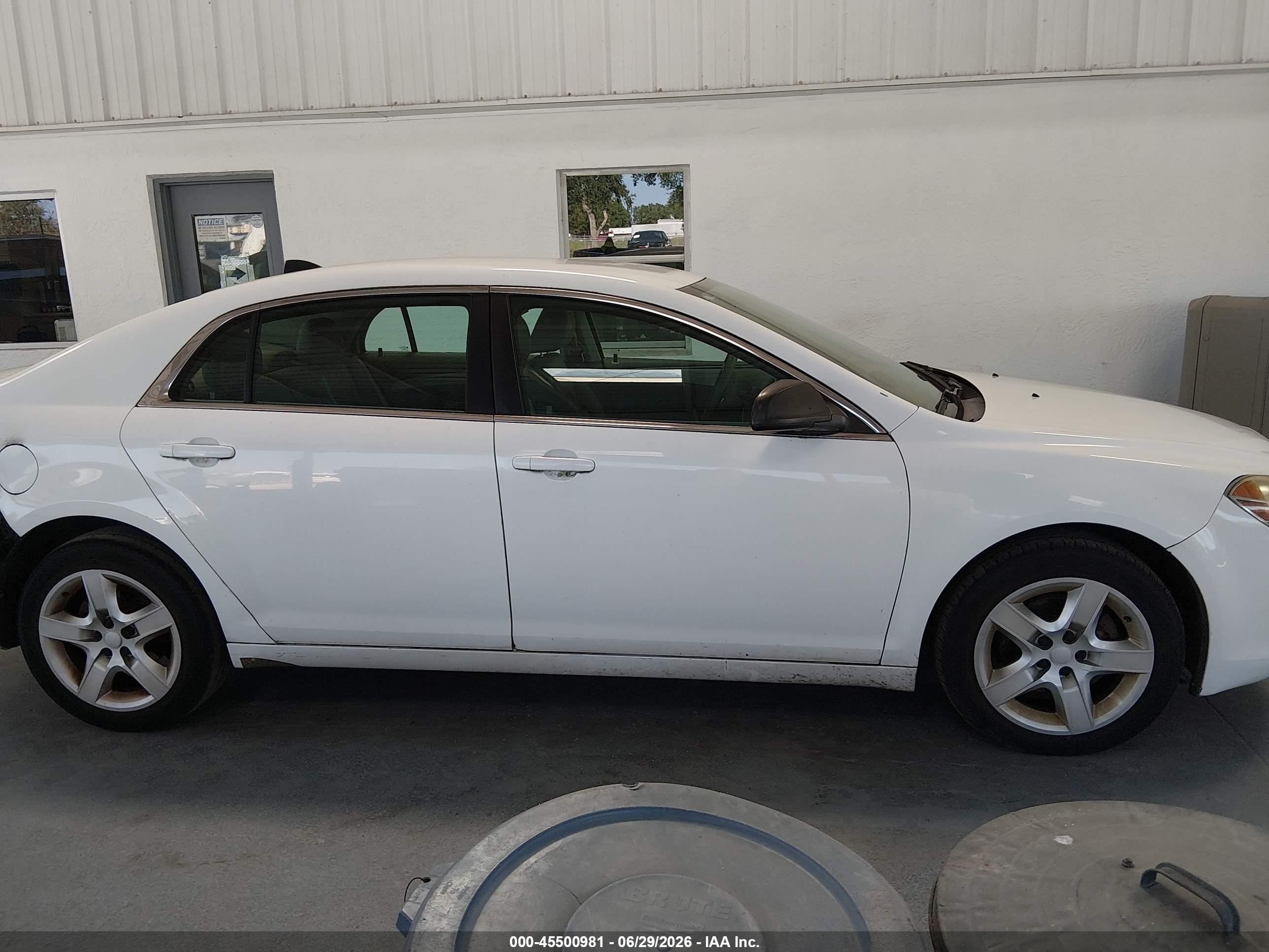 2012 Chevrolet Malibu Ls White vin: 1G1ZA5E08CF358788