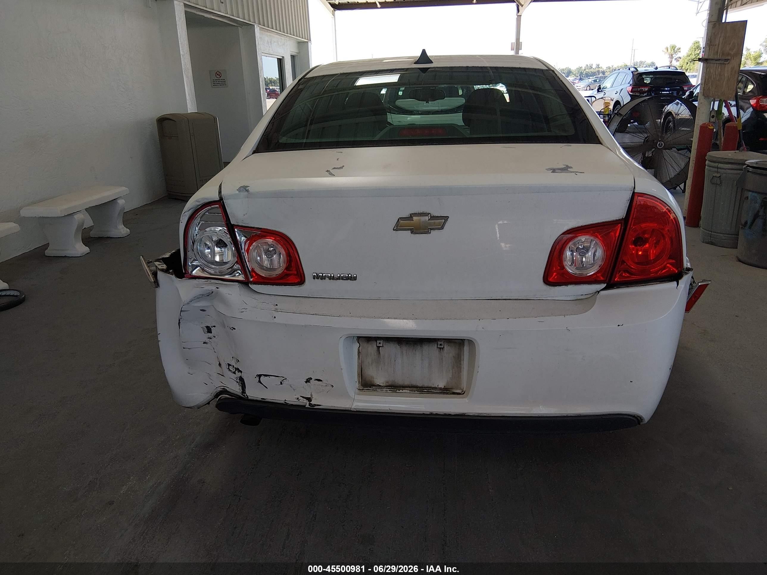 2012 Chevrolet Malibu Ls White vin: 1G1ZA5E08CF358788