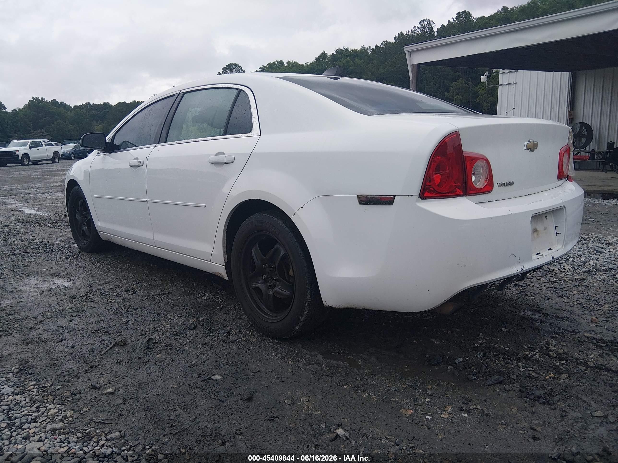 2012 Chevrolet Malibu Ls Белый vin: 1G1ZA5E09CF397194