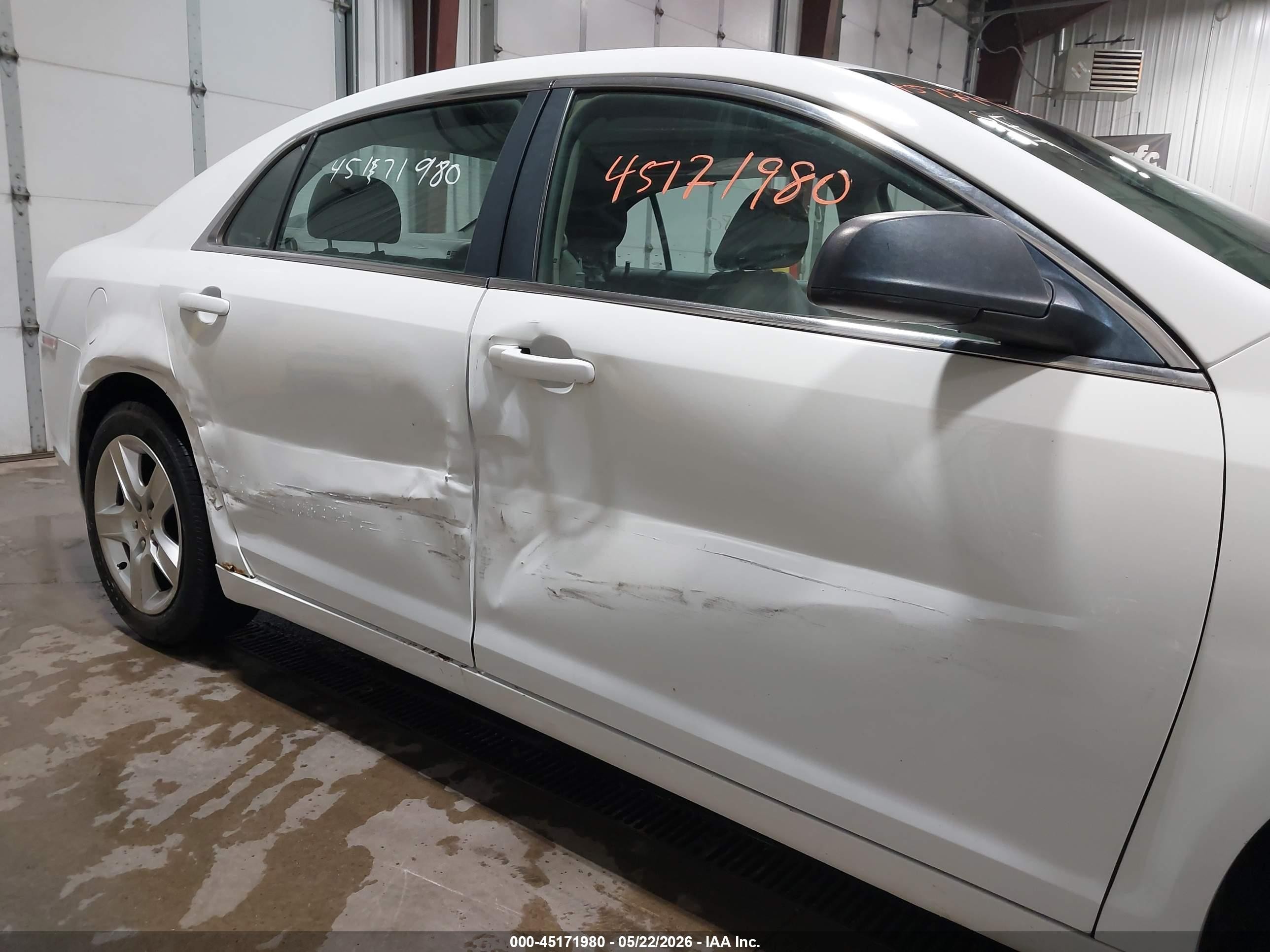 2012 Chevrolet Malibu Ls White vin: 1G1ZA5EU0CF197131