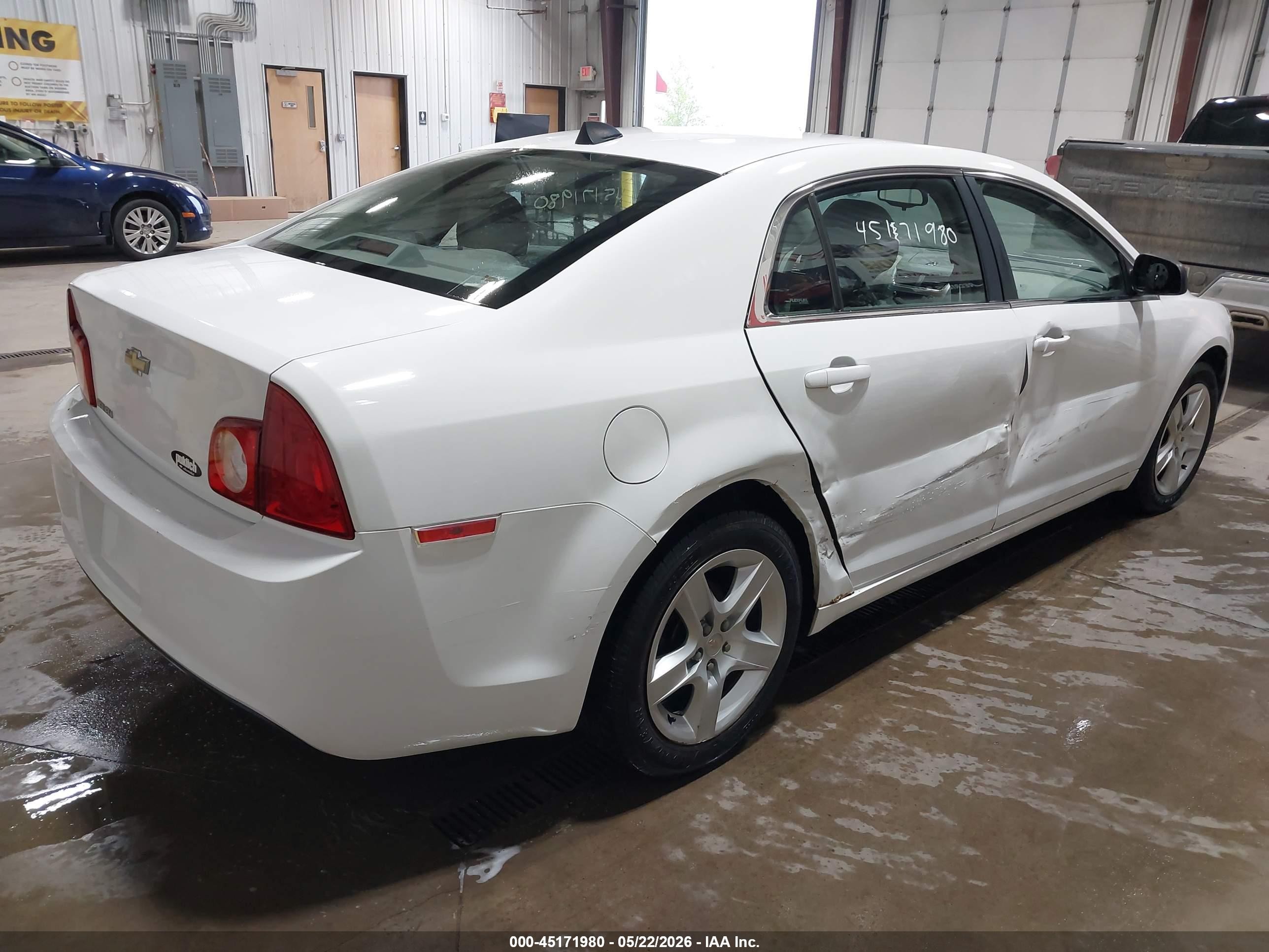 2012 Chevrolet Malibu Ls White vin: 1G1ZA5EU0CF197131