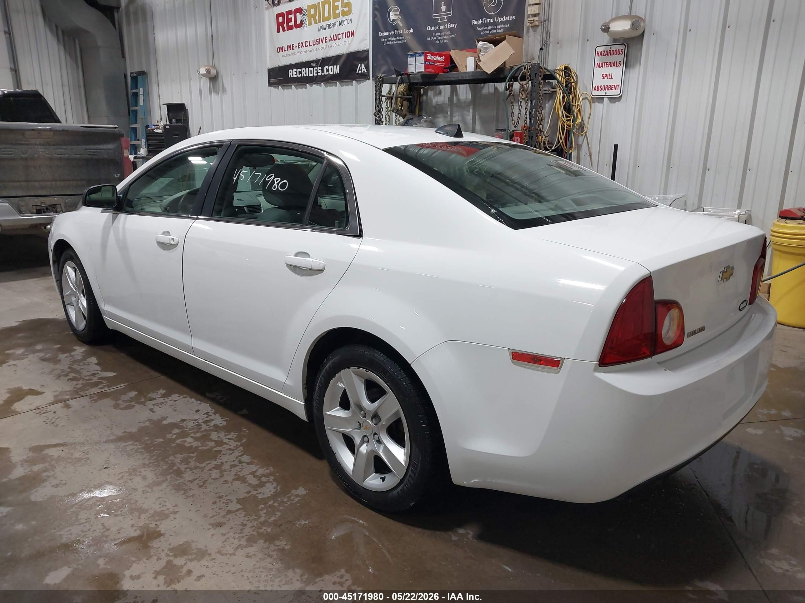 2012 Chevrolet Malibu Ls White vin: 1G1ZA5EU0CF197131