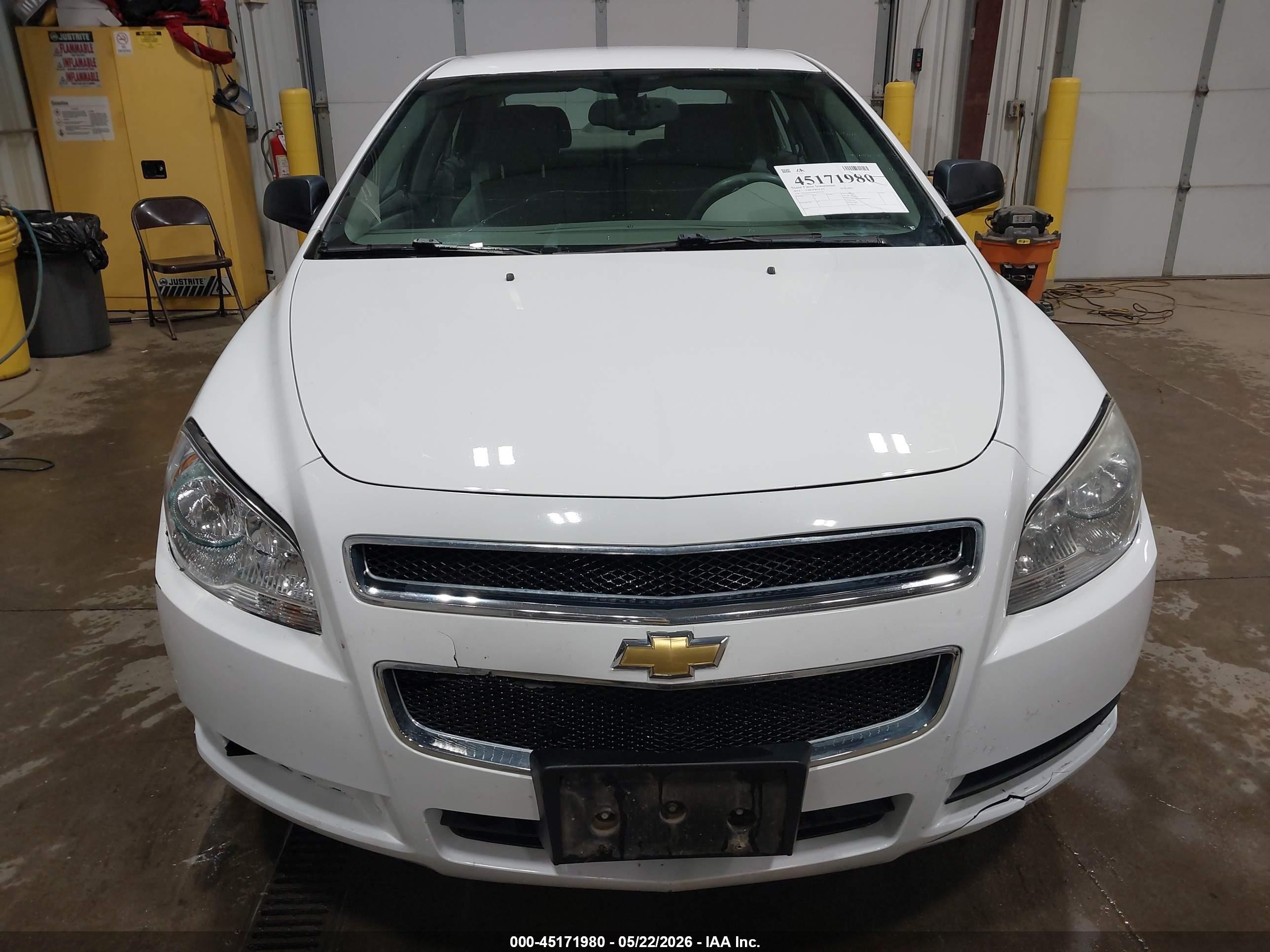 2012 Chevrolet Malibu Ls White vin: 1G1ZA5EU0CF197131