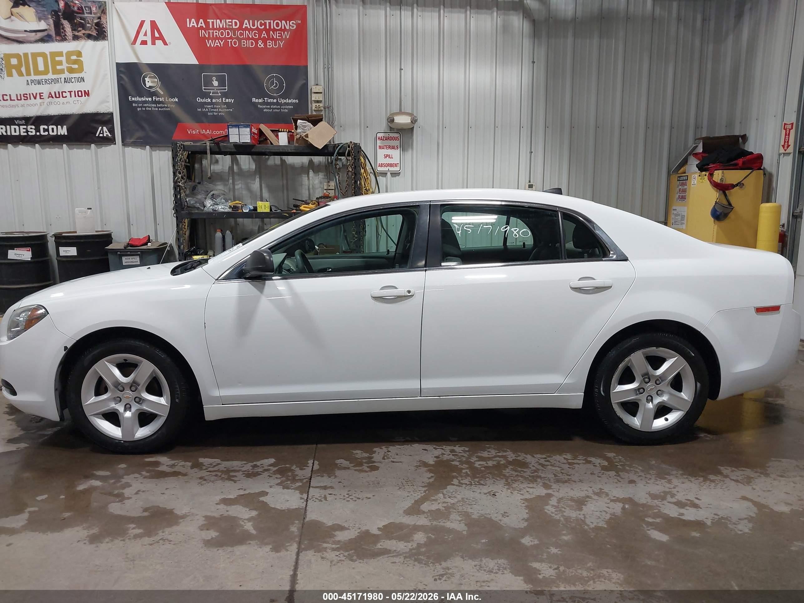 2012 Chevrolet Malibu Ls White vin: 1G1ZA5EU0CF197131
