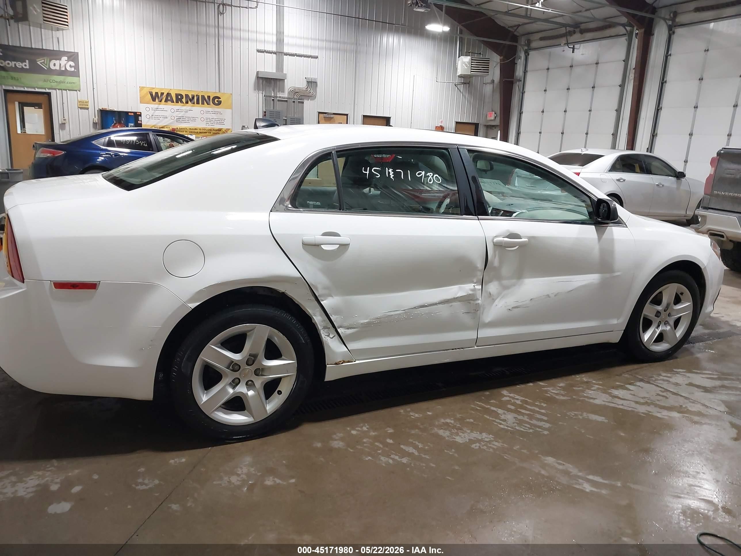 2012 Chevrolet Malibu Ls White vin: 1G1ZA5EU0CF197131