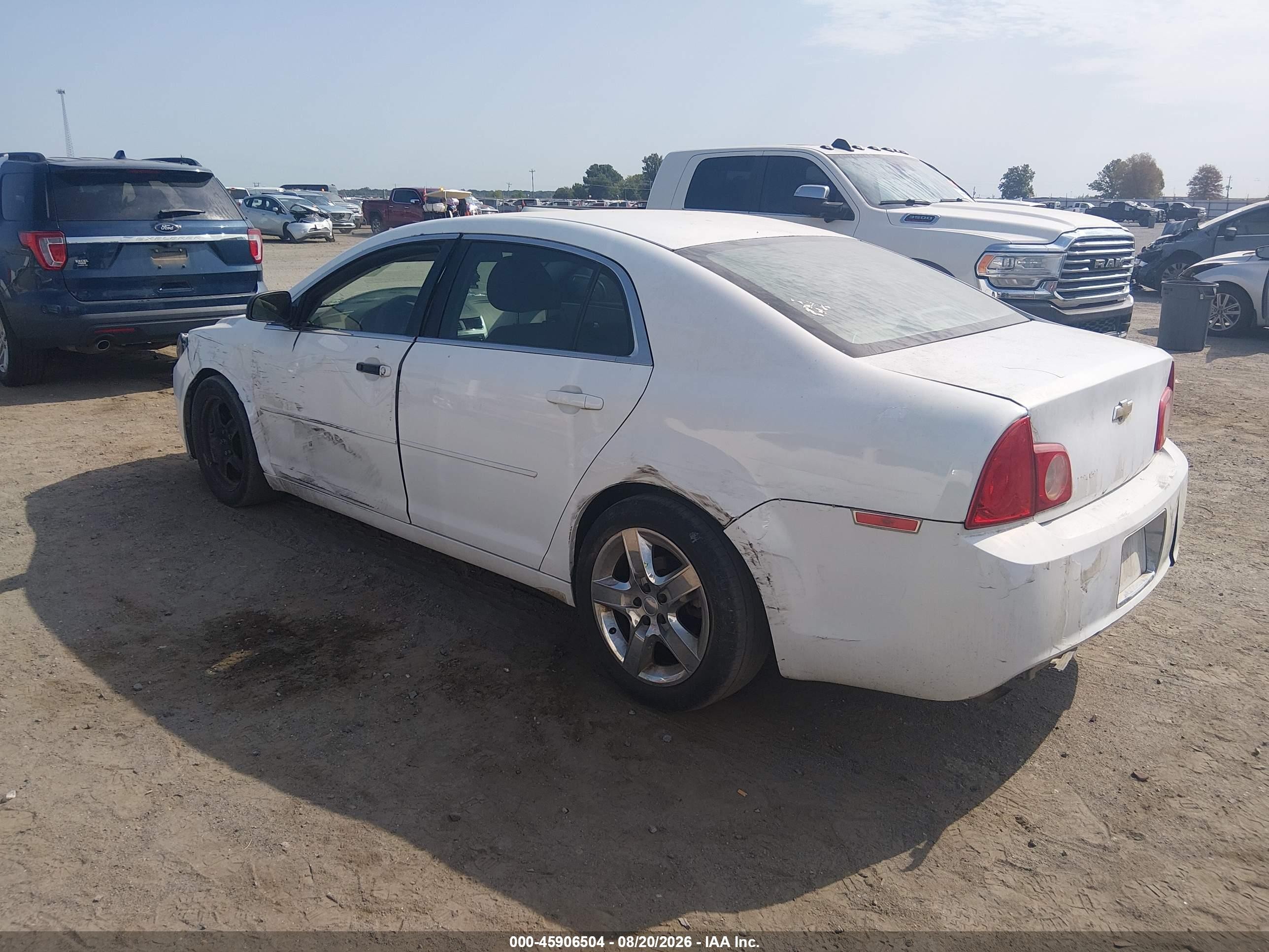 2012 Chevrolet Malibu Ls White vin: 1G1ZA5EU0CF302167