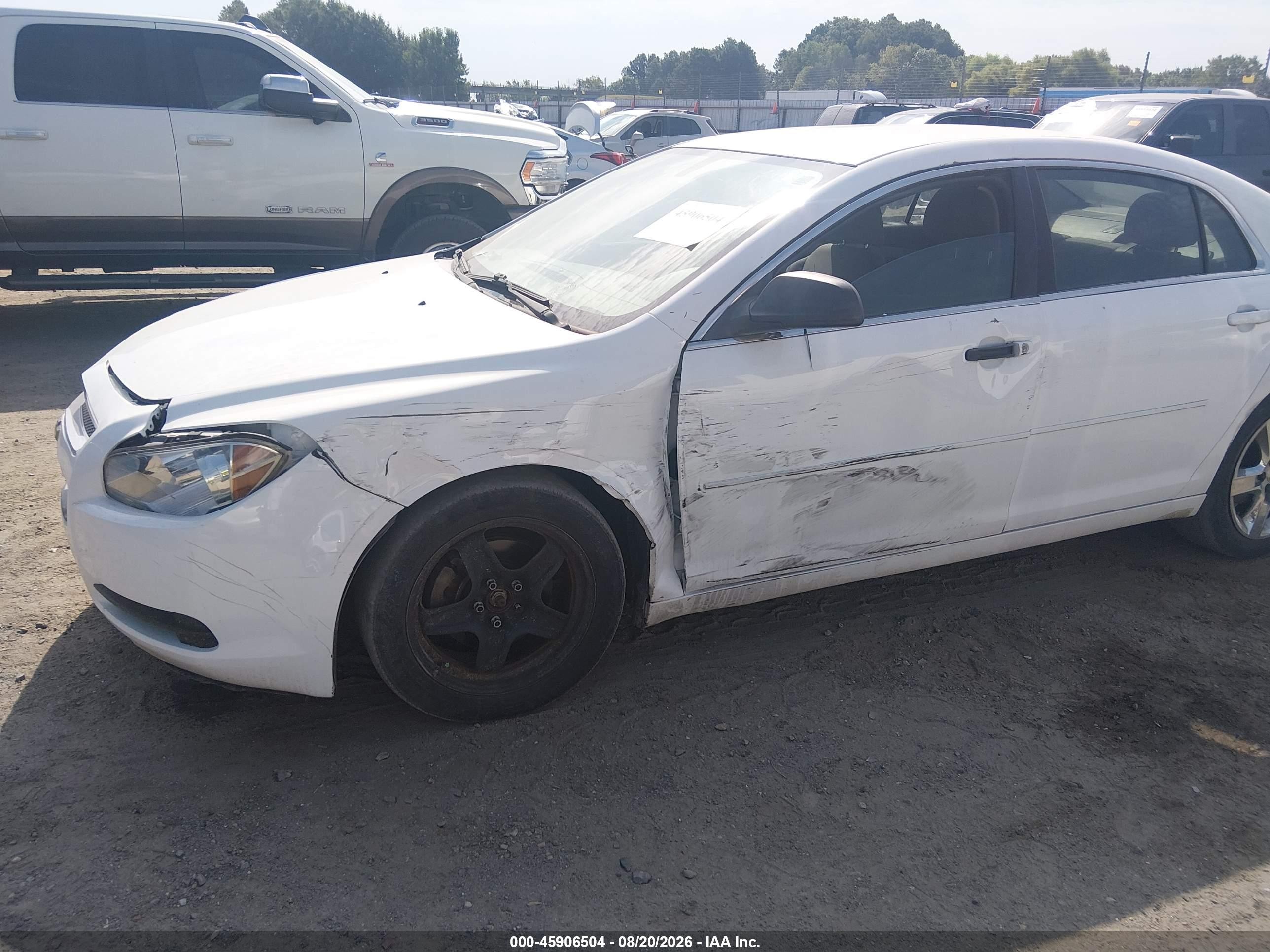 2012 Chevrolet Malibu Ls White vin: 1G1ZA5EU0CF302167