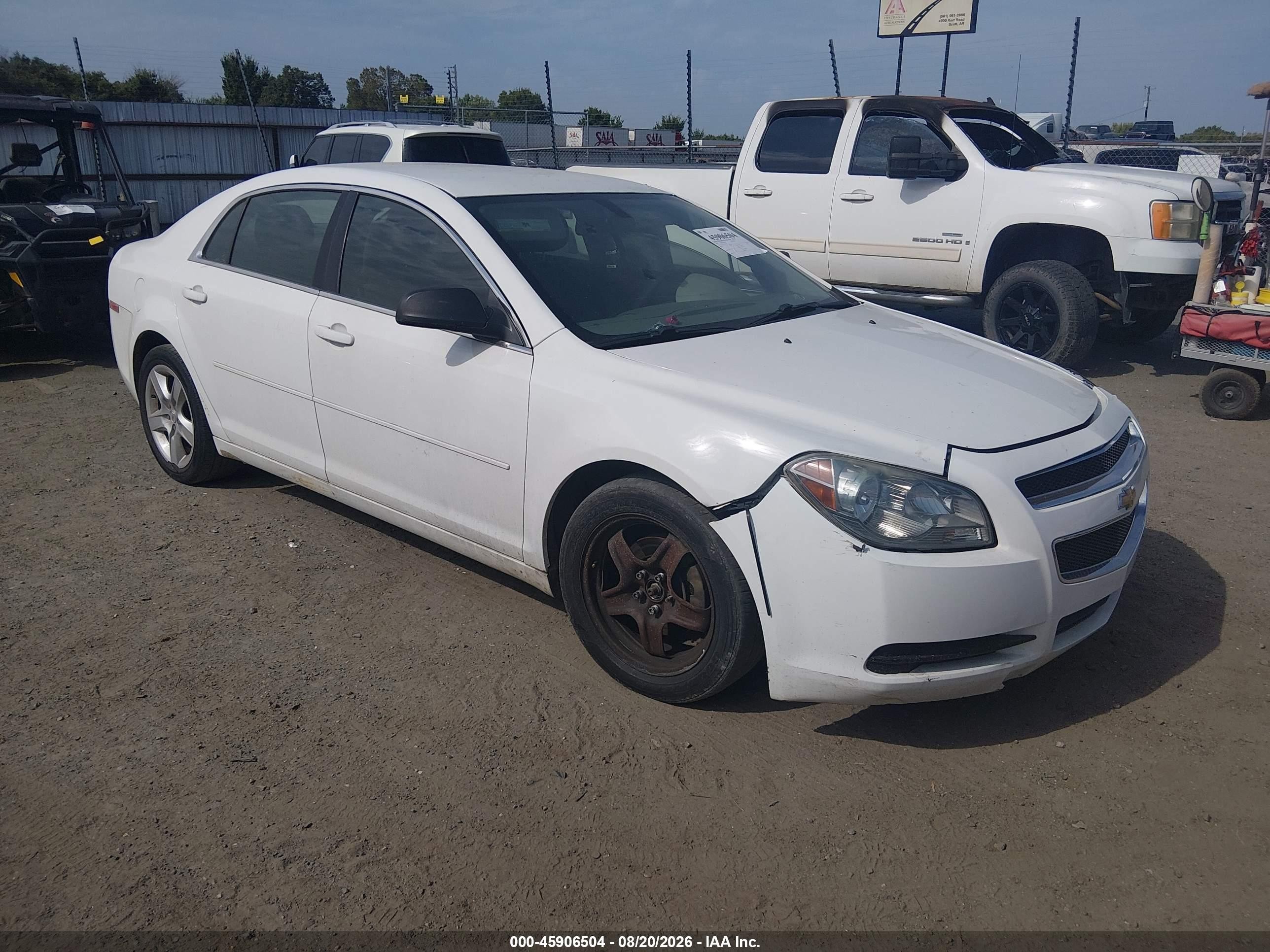 2012 Chevrolet Malibu Ls White vin: 1G1ZA5EU0CF302167