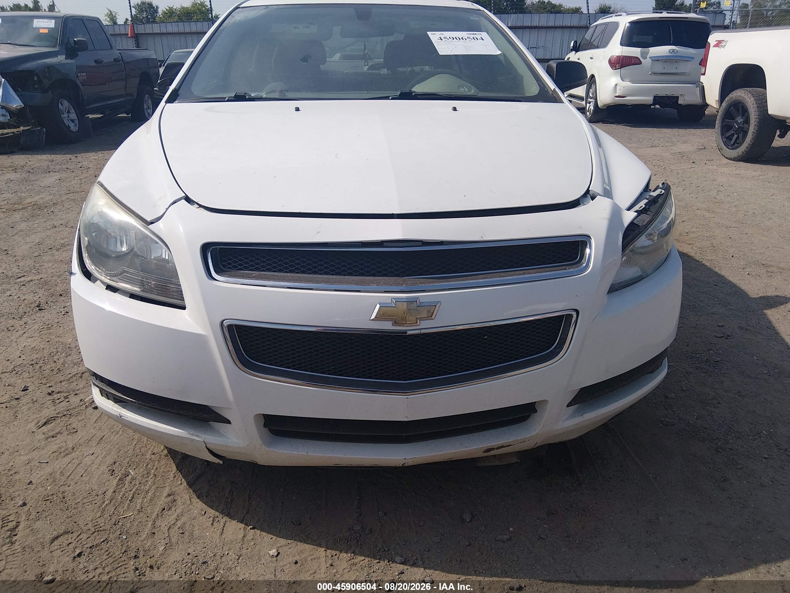 2012 Chevrolet Malibu Ls White vin: 1G1ZA5EU0CF302167