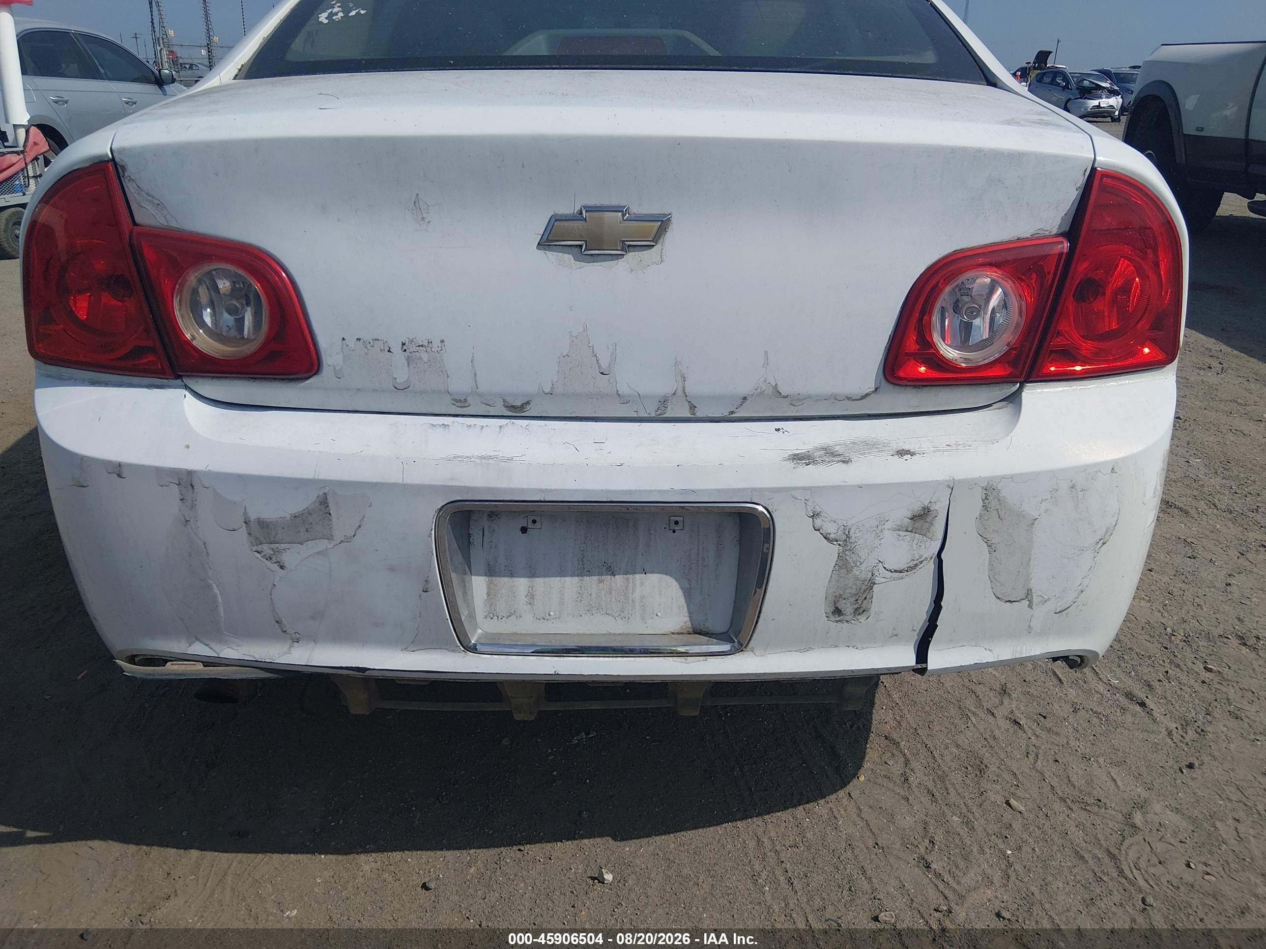 2012 Chevrolet Malibu Ls White vin: 1G1ZA5EU0CF302167