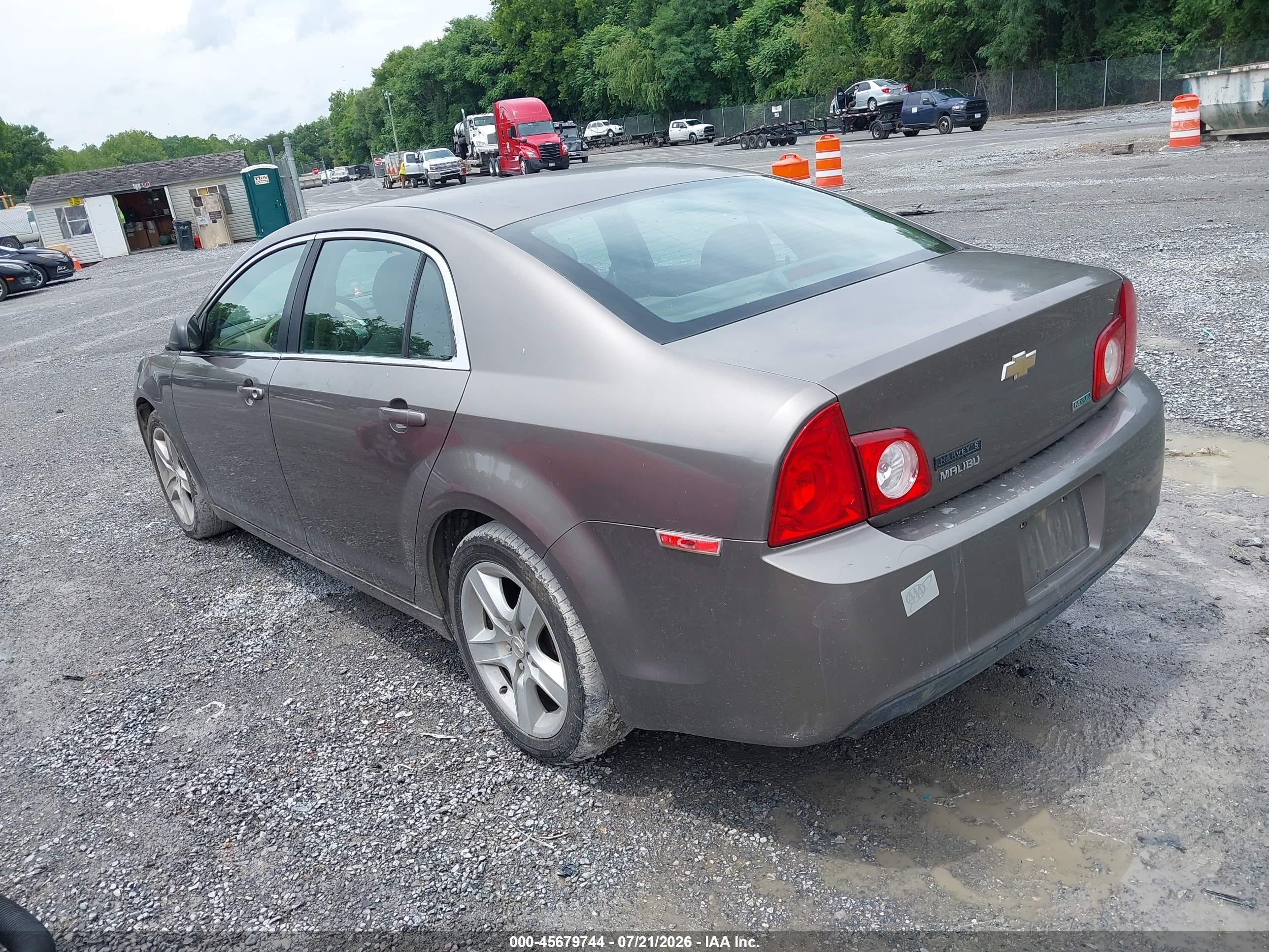 2011 Chevrolet Malibu Ls Brown vin: 1G1ZA5EU1BF306131