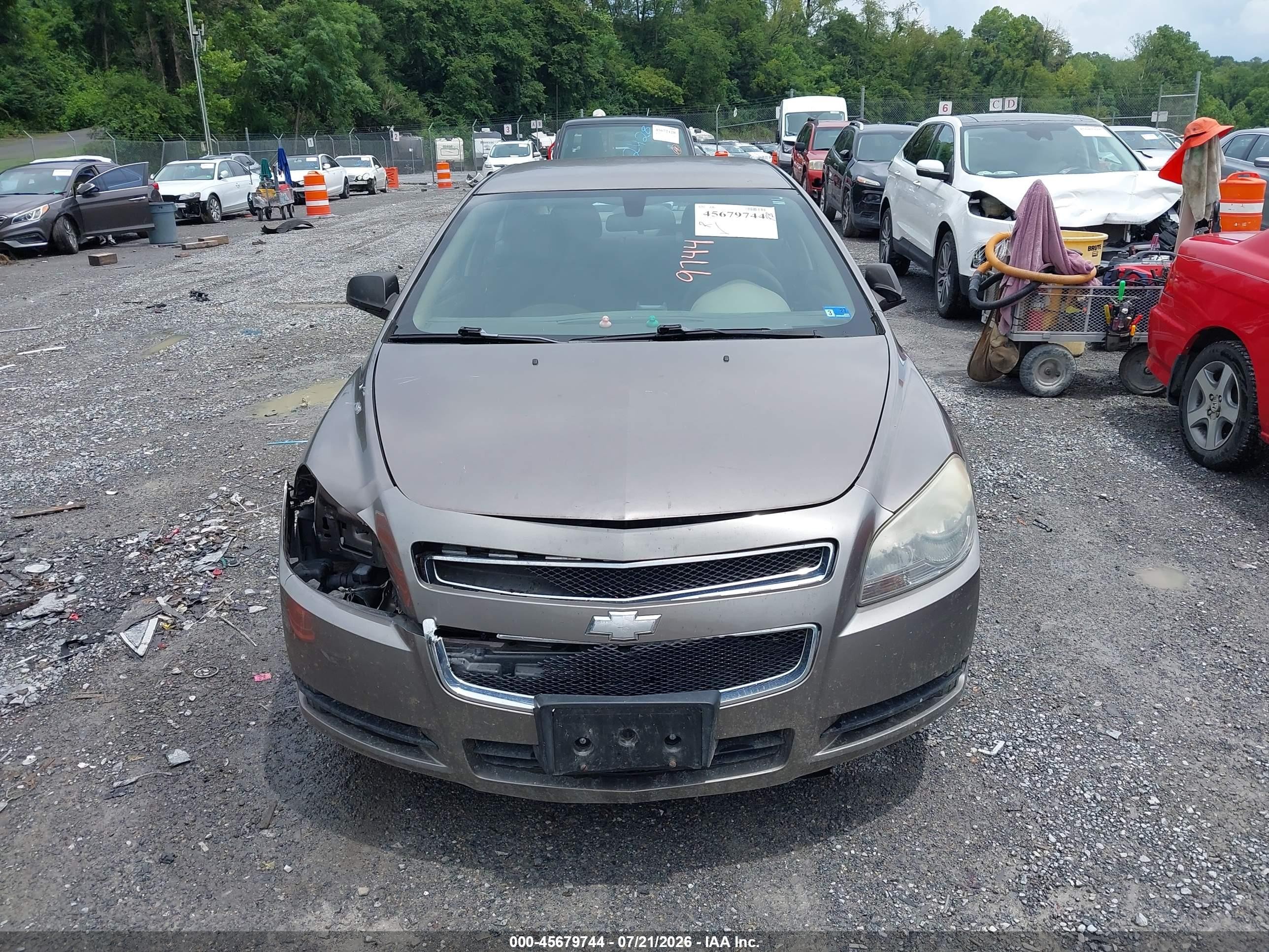 2011 Chevrolet Malibu Ls Brown vin: 1G1ZA5EU1BF306131