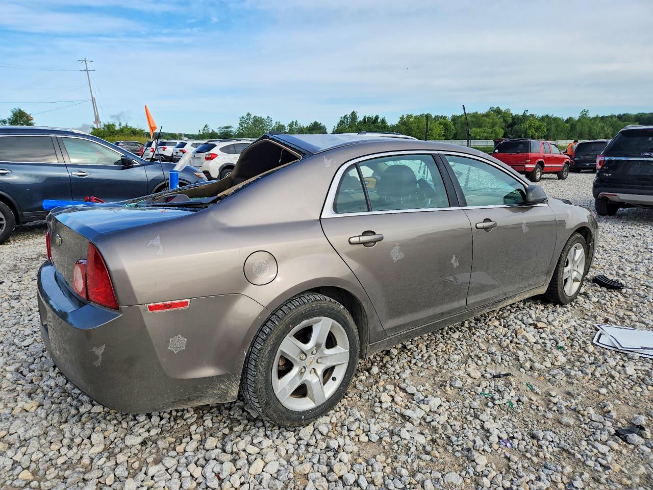 2012 Chevrolet Malibu Ls Brown vin: 1G1ZA5EU1CF296623