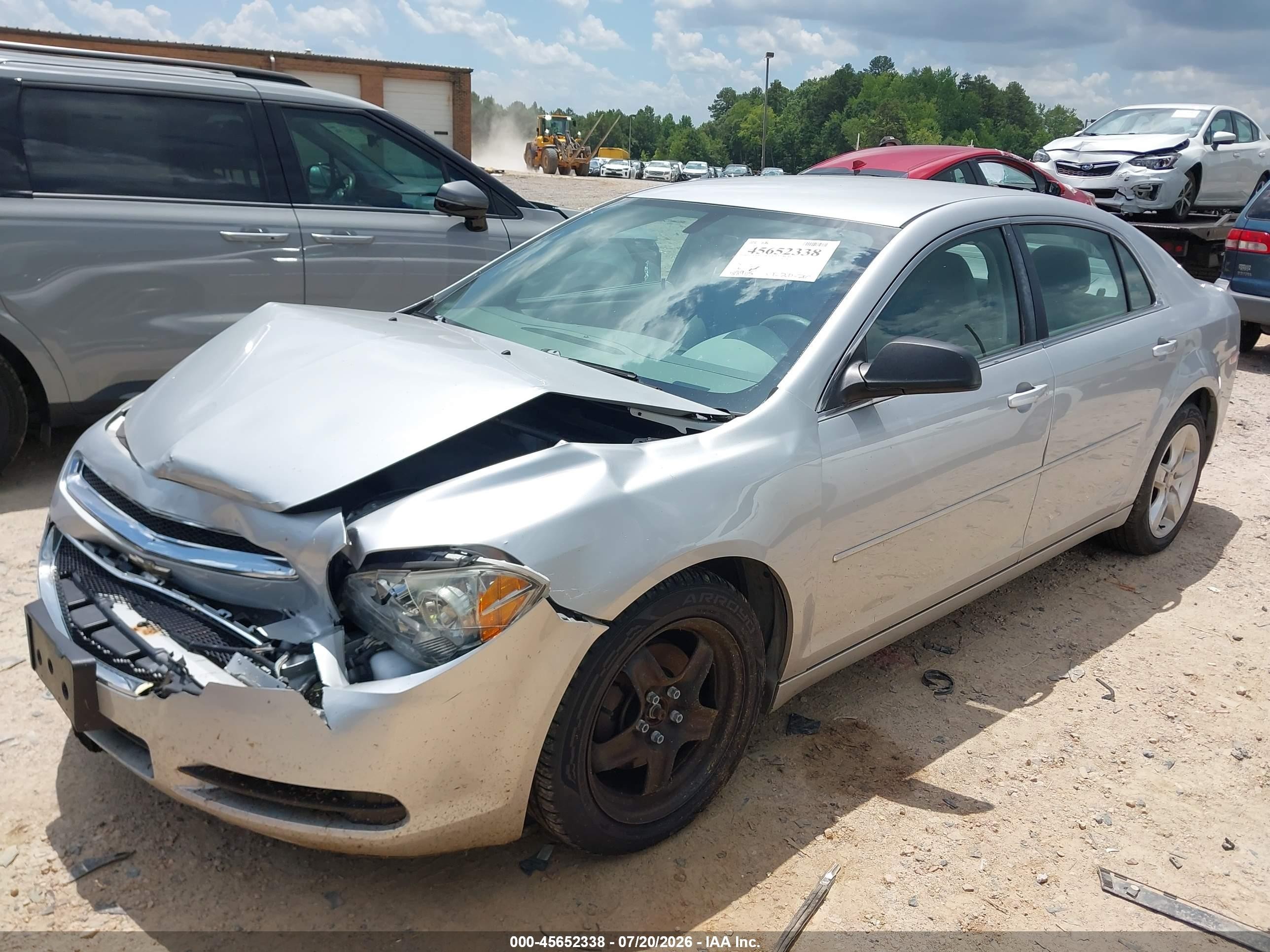 2012 Chevrolet Malibu Ls Silver vin: 1G1ZA5EU1CF391408