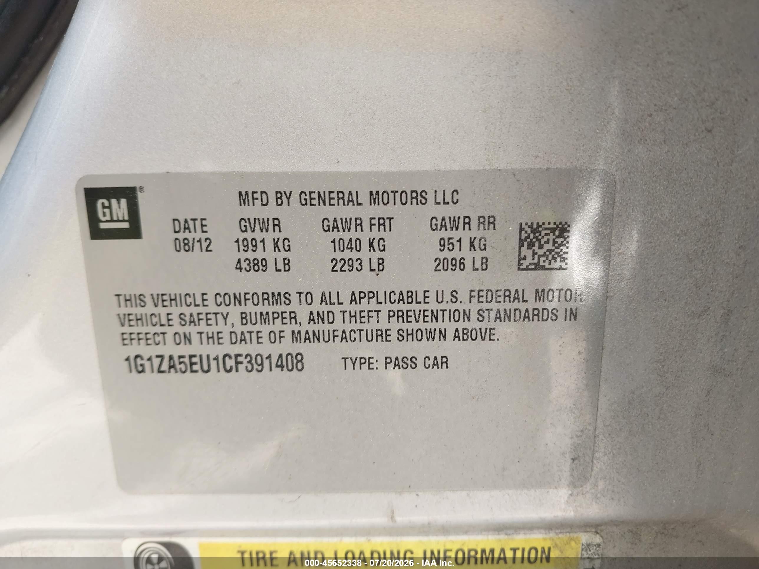 2012 Chevrolet Malibu Ls Silver vin: 1G1ZA5EU1CF391408