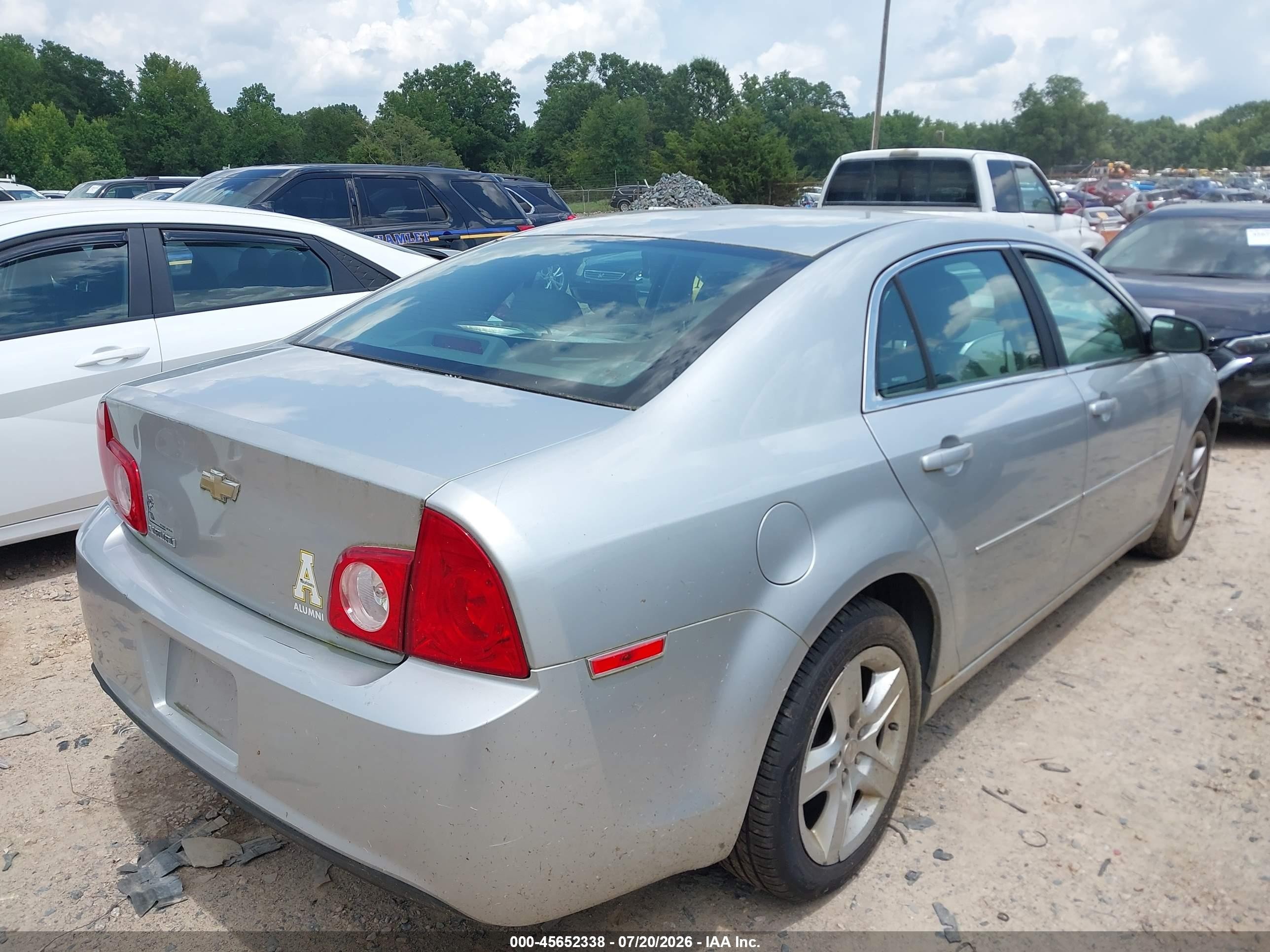 2012 Chevrolet Malibu Ls Silver vin: 1G1ZA5EU1CF391408