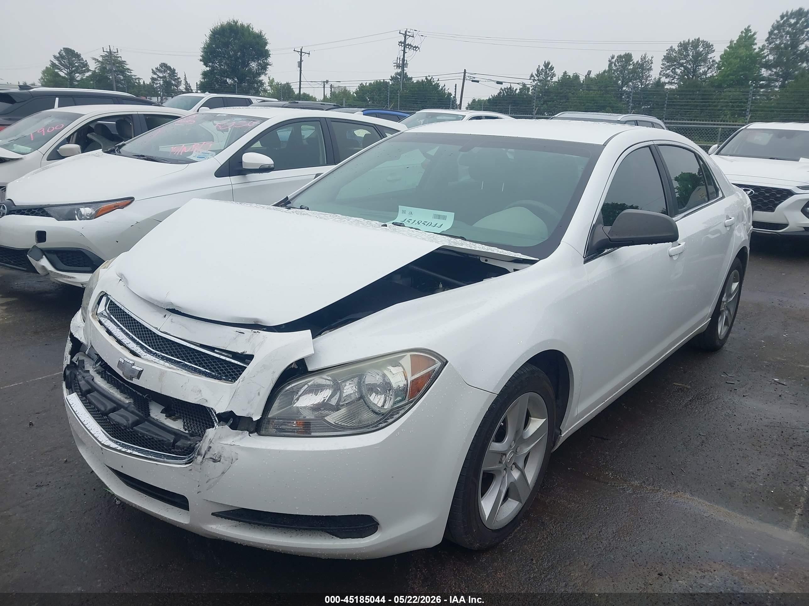 2011 Chevrolet Malibu Ls White vin: 1G1ZA5EU2BF232623