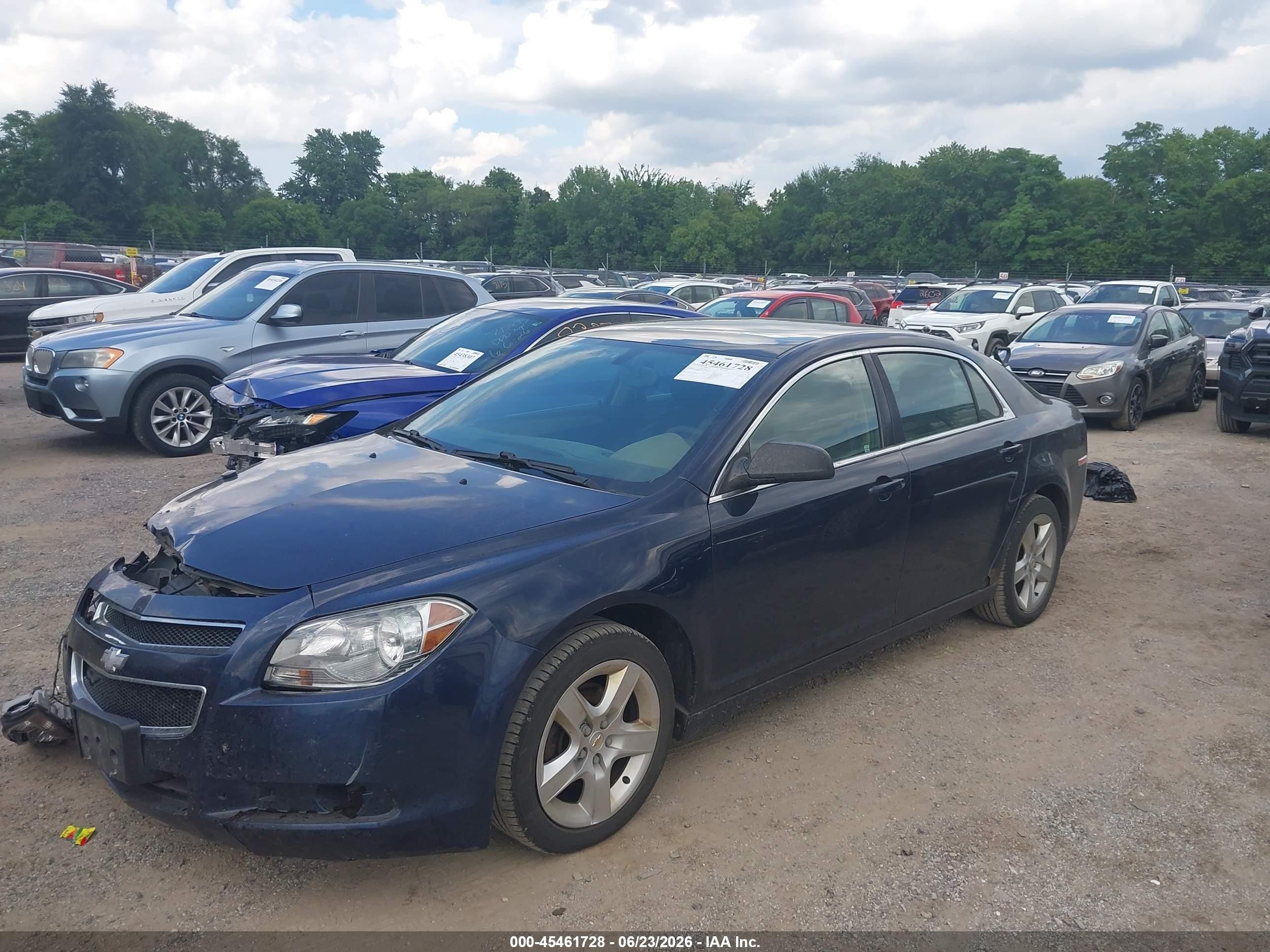 2011 Chevrolet Malibu Ls Blue vin: 1G1ZA5EU4BF313624
